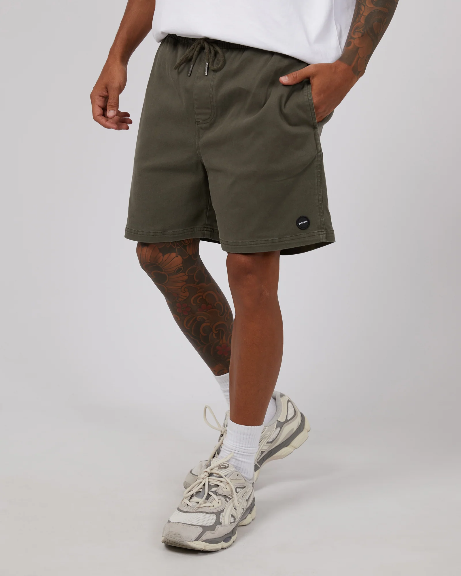 17" Twill Jogger Khaki