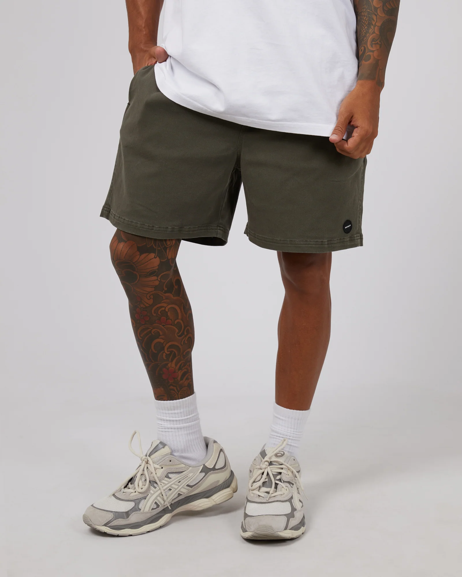 17" Twill Jogger Khaki - Image 4