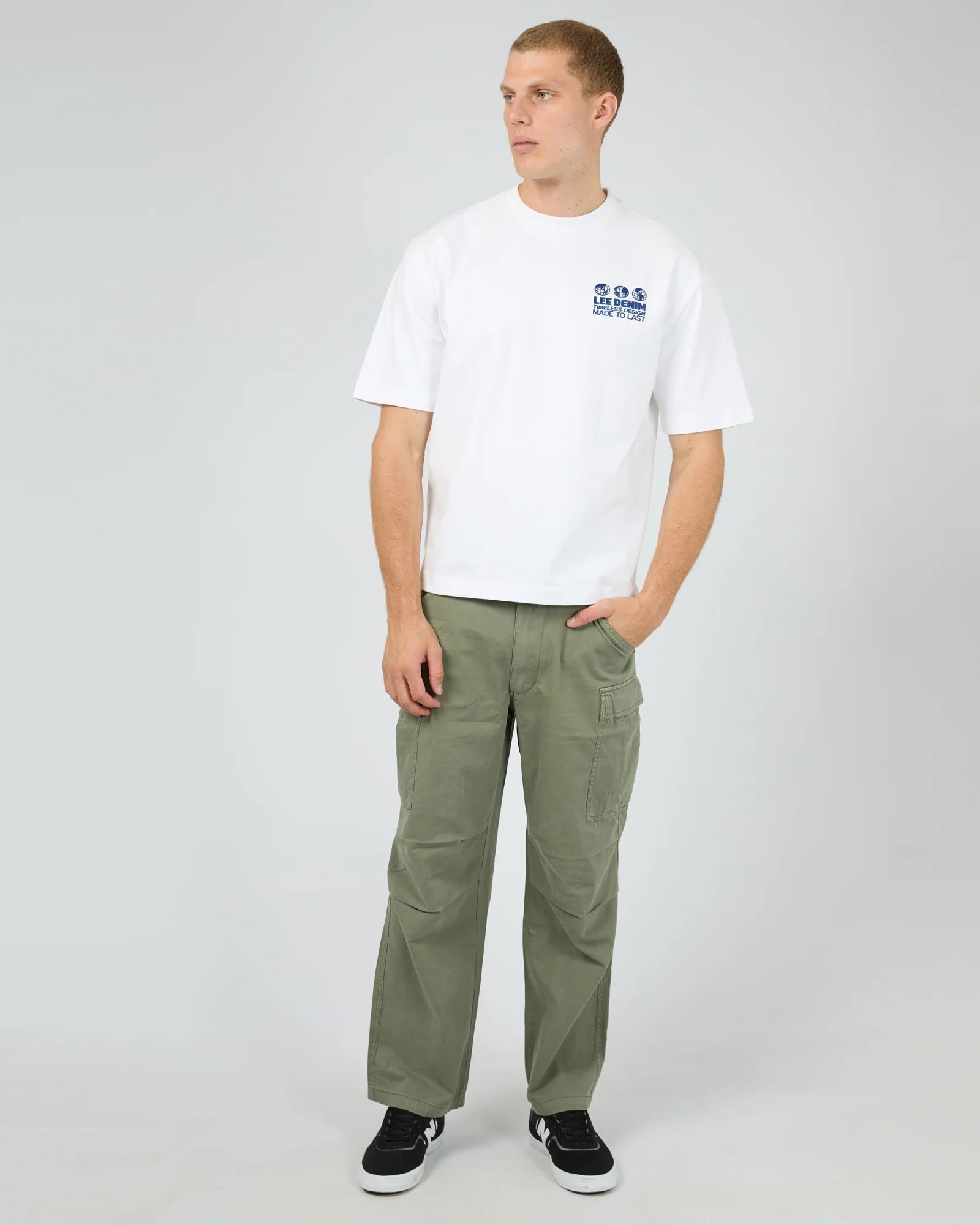 3 Worlds Box Cutter Tee White - Image 2