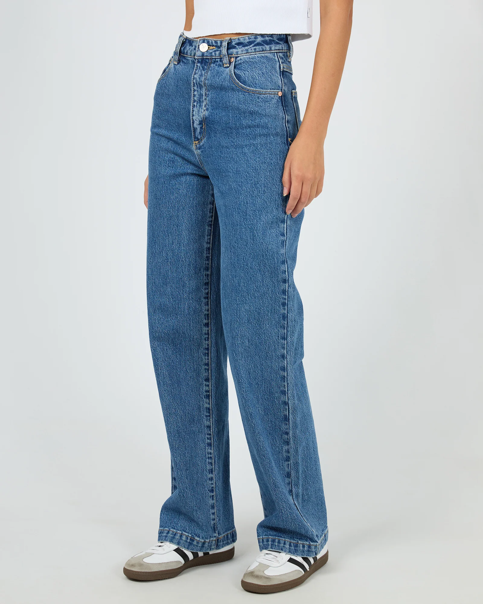 A 94 High & Wide Jean Chantelle Mid Blue - Image 5