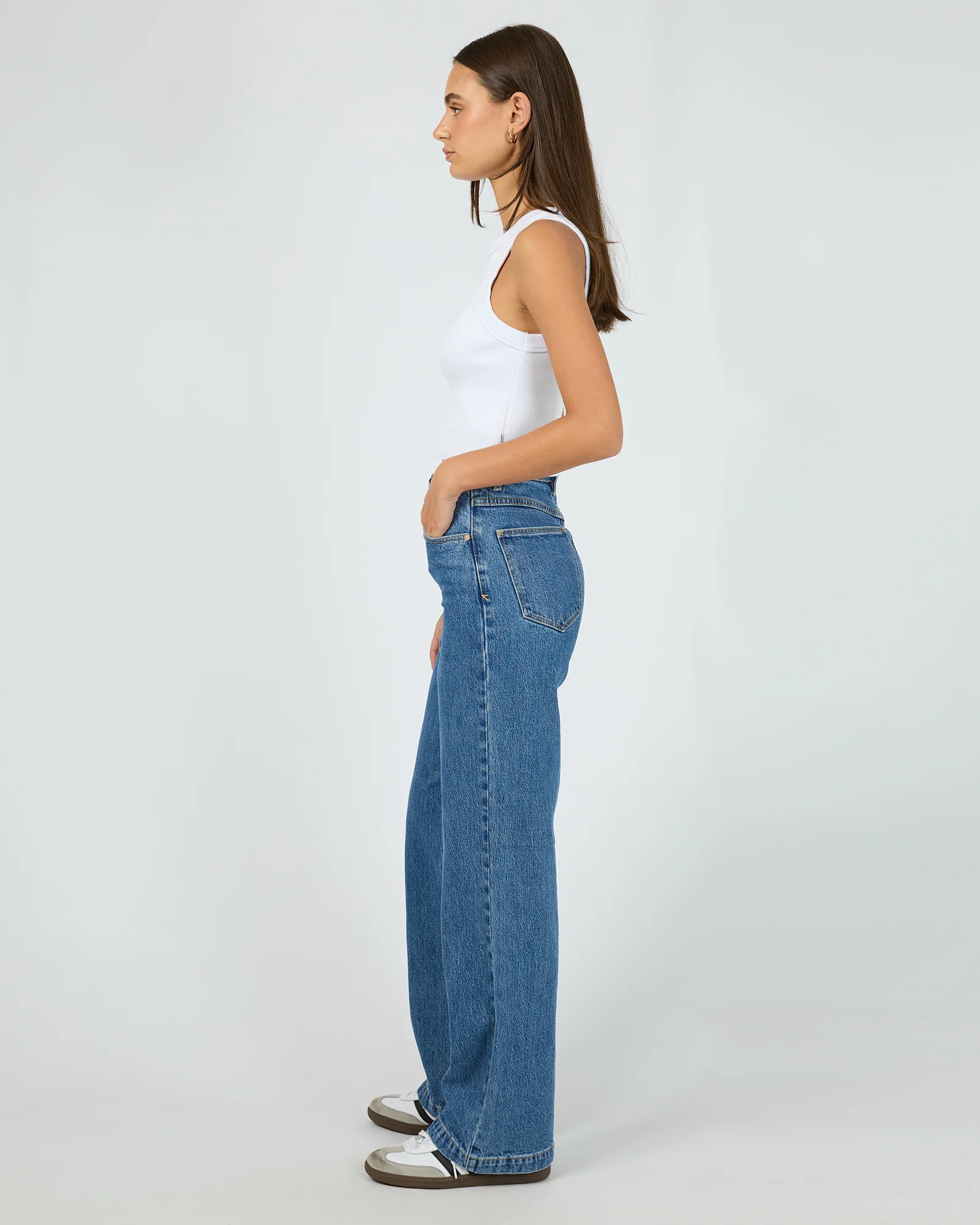 A 94 High & Wide Jean Chantelle Mid Blue - Image 6