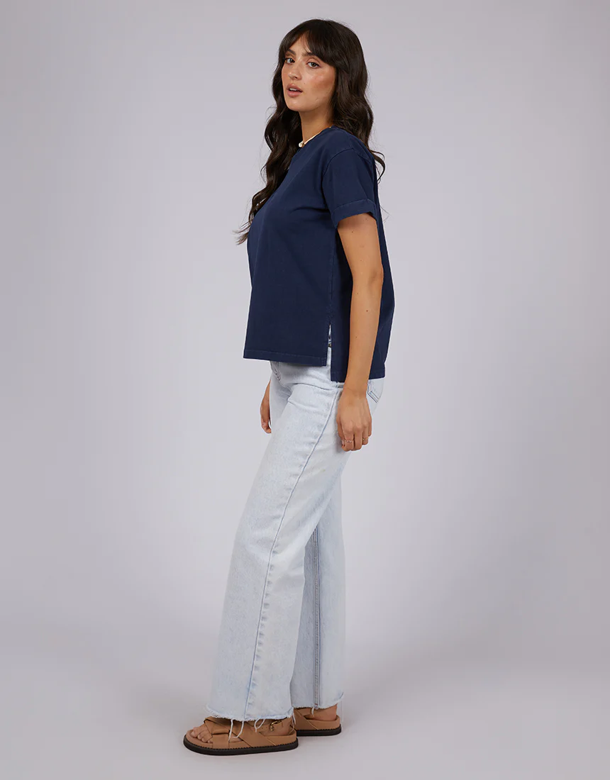 Aae Washed Tee Navy - Image 6