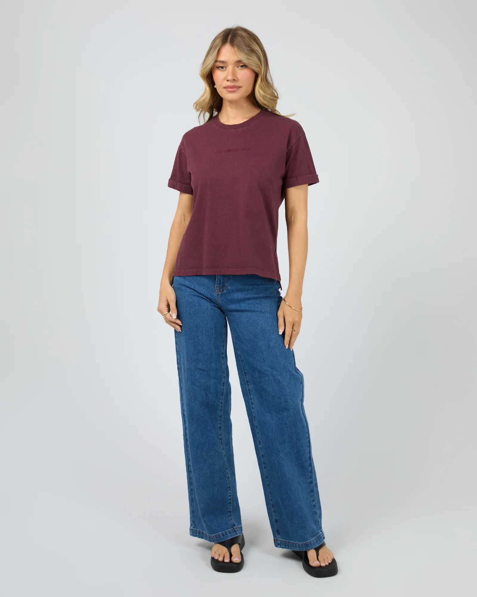 Aae Washed Tee Wine - Image 2