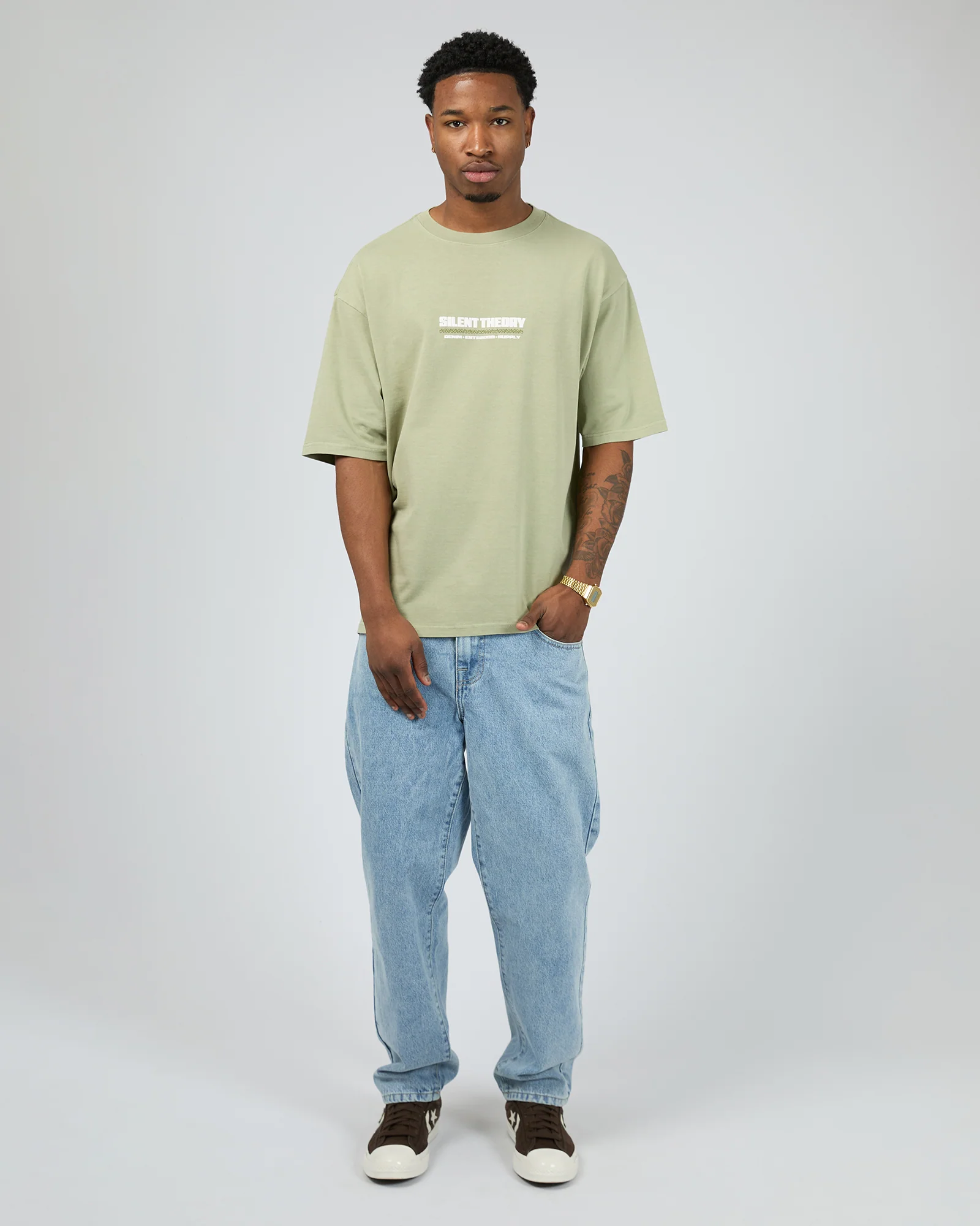 Alchemy Box Tee Sage - Image 3