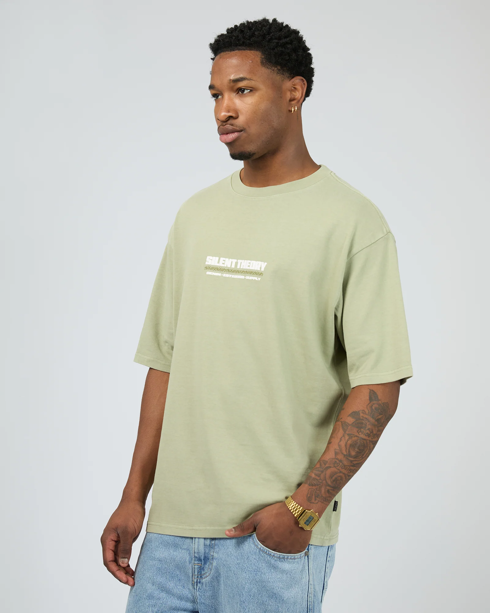 Alchemy Box Tee Sage - Image 4