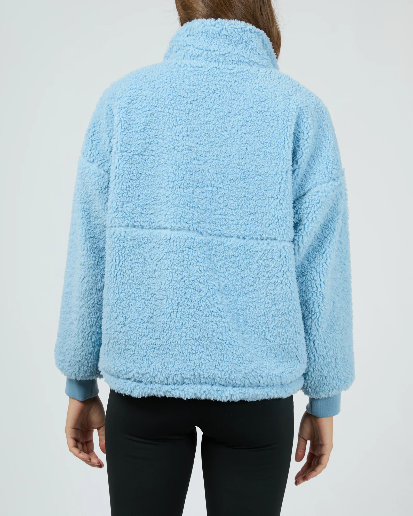 Amara Quarter Zip Teddy Vintage Blue - Image 3