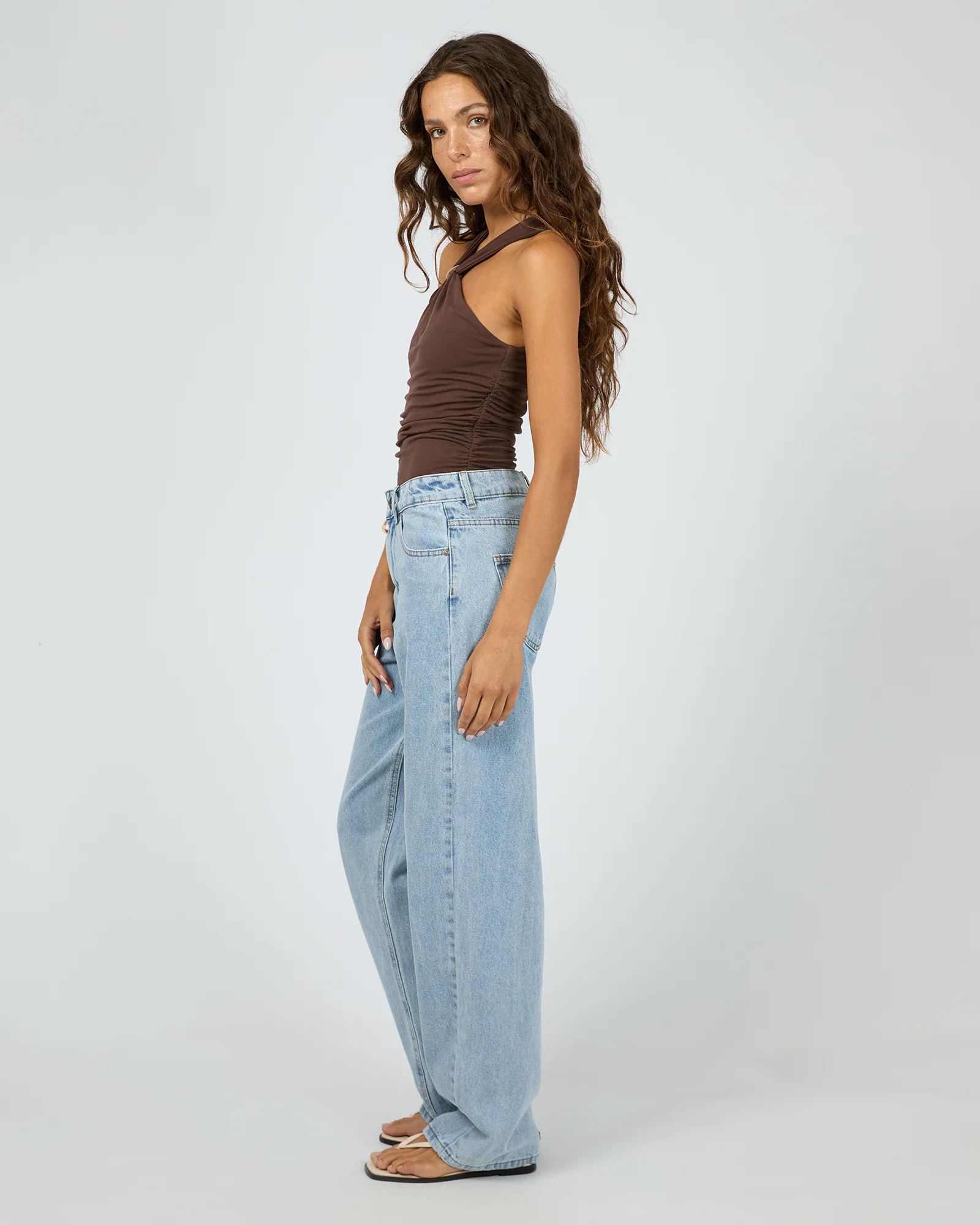 Atlas Halter Bodysuit Chocolate - Image 8