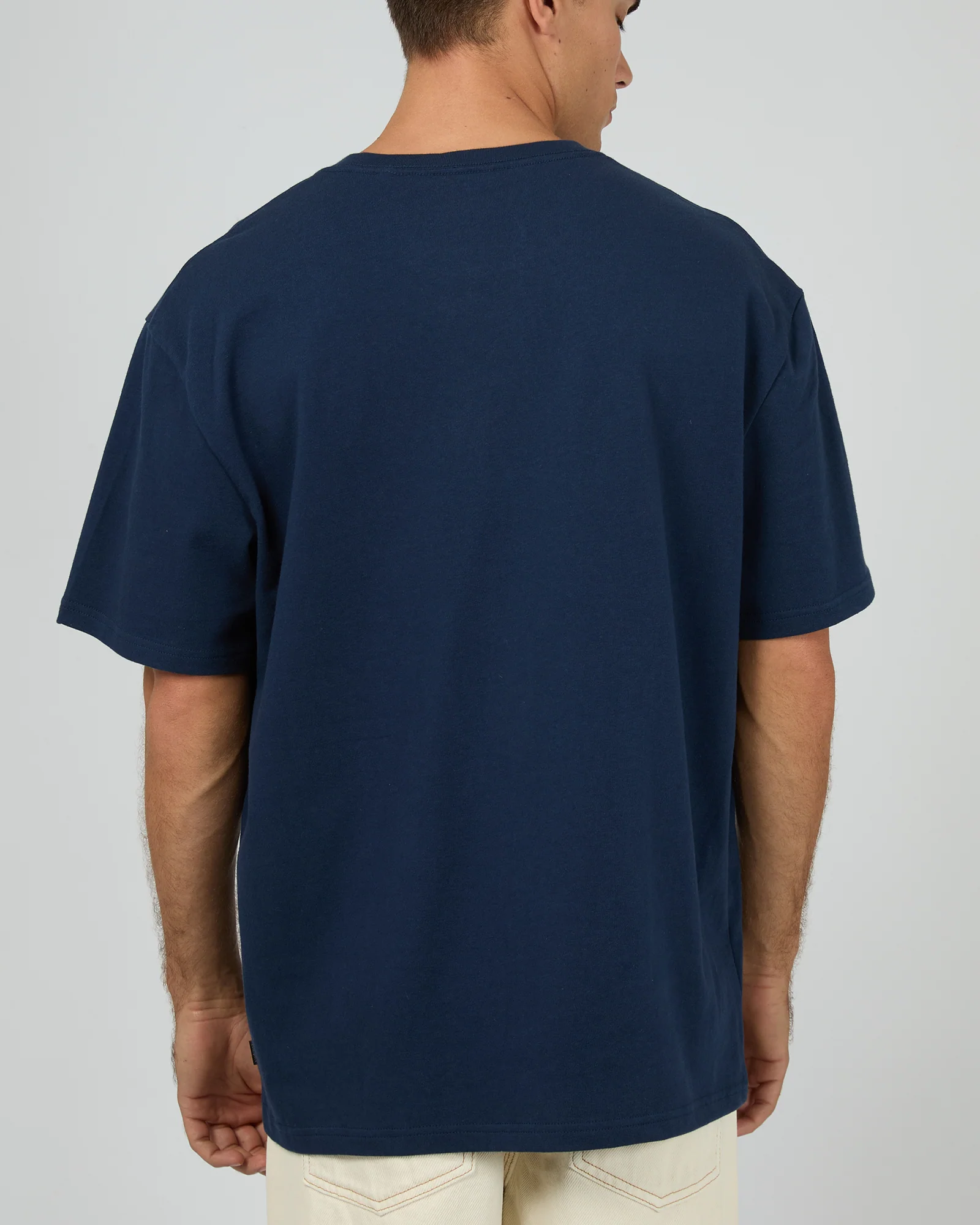 Authentic Box Tee Navy - Image 2