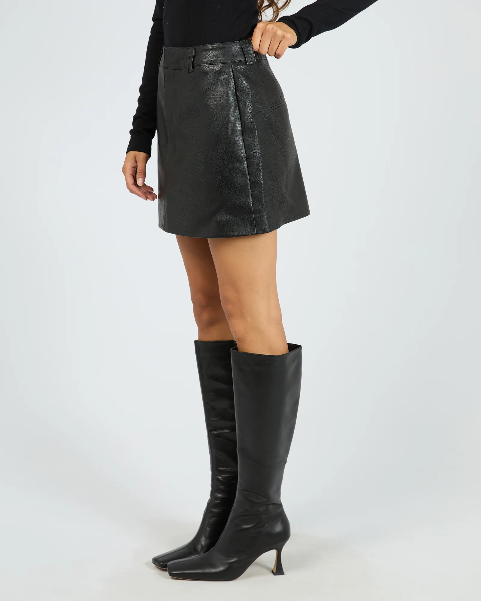 Ayla Mini Skirt Black - Image 4