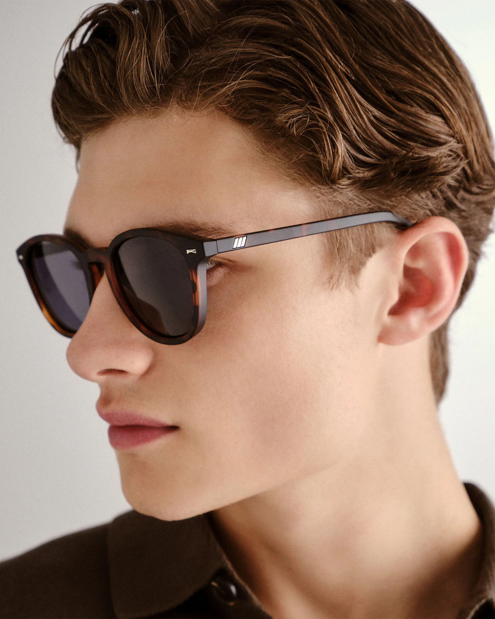 Bandwagon Sunglasses Matte Tortoise - Image 2
