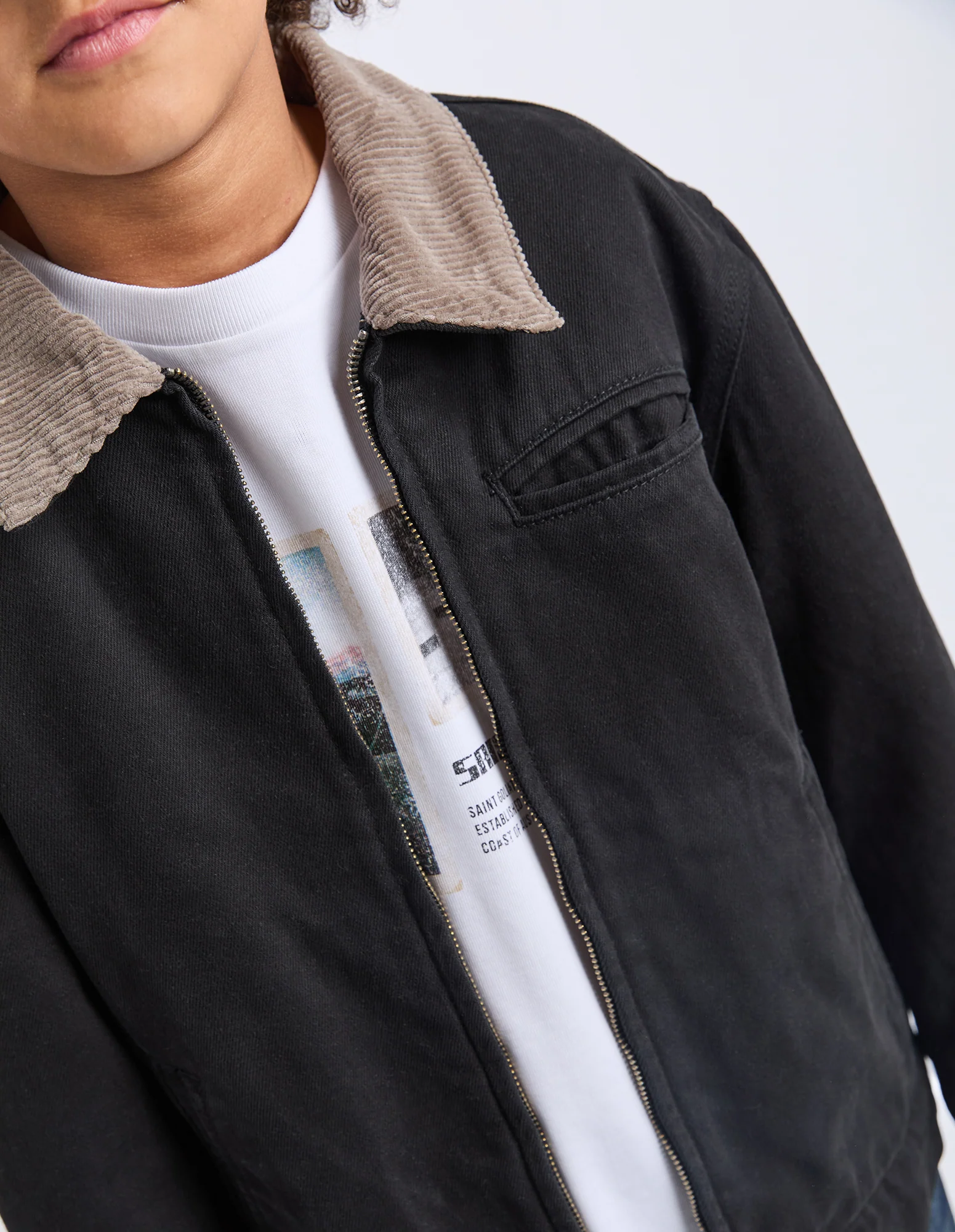 Teen Barn Jacket Black - Image 4