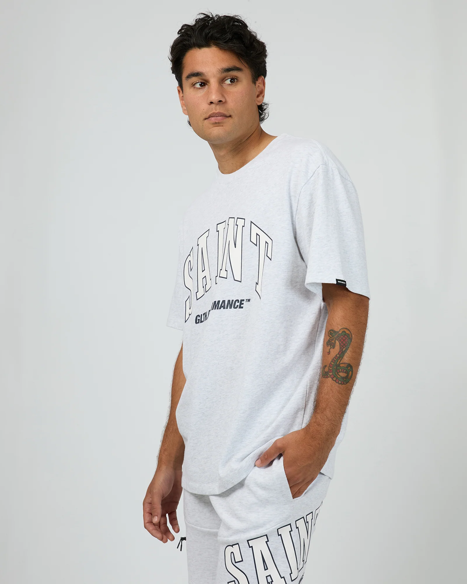 Baseline Tee Grey Marle - Image 4