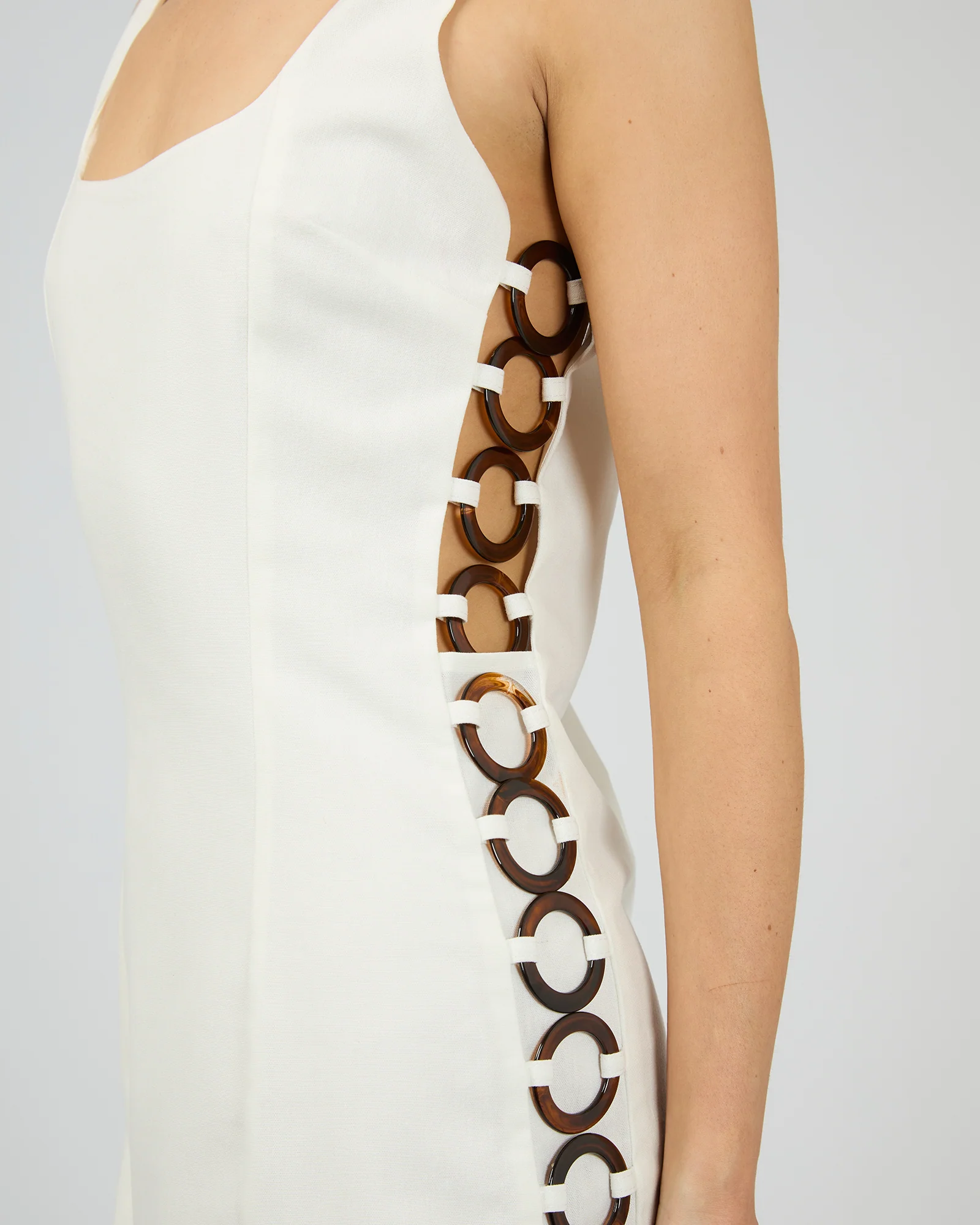 Baylee Mini Dress White - Image 6