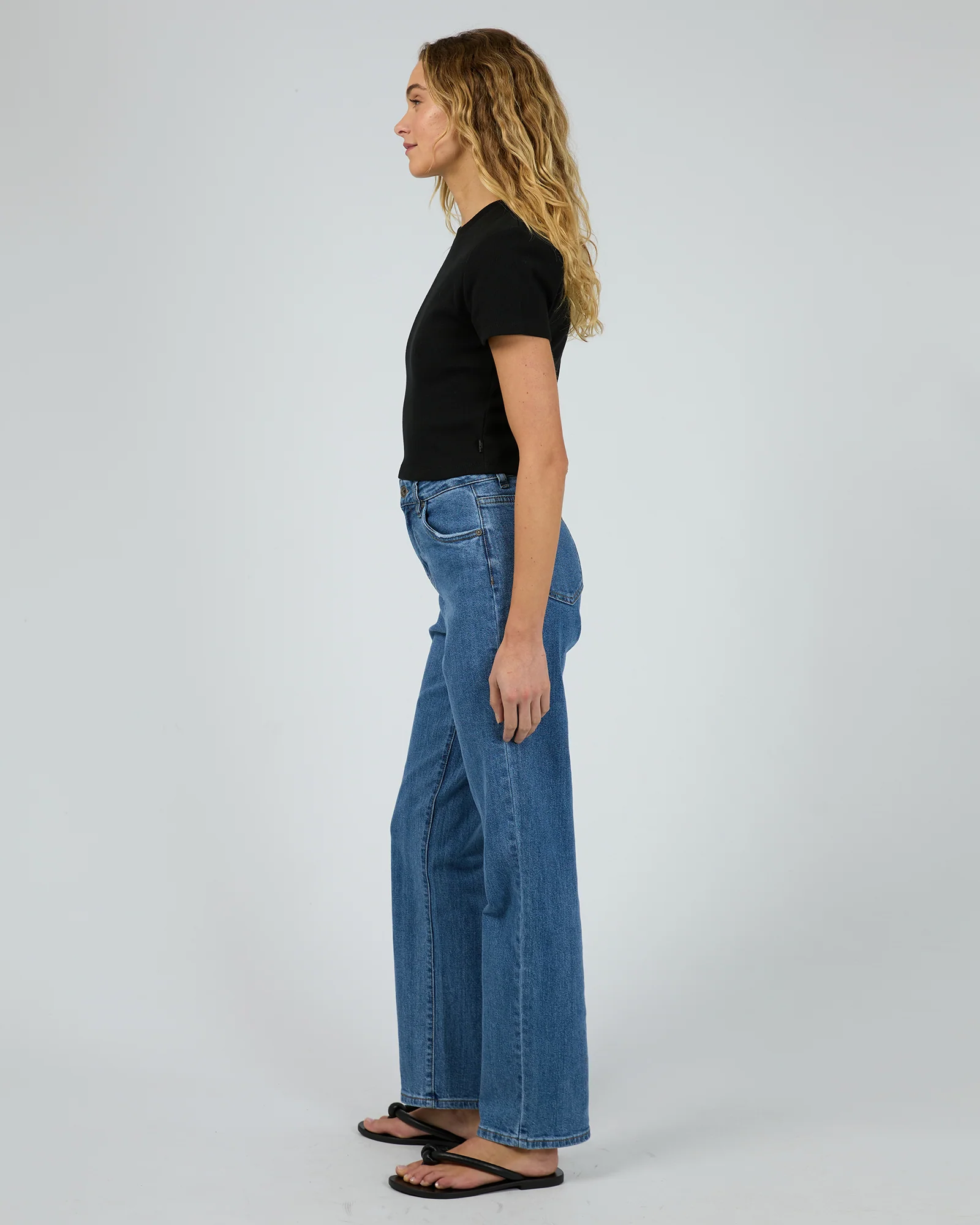 Bella Crop Tee Black - Image 6