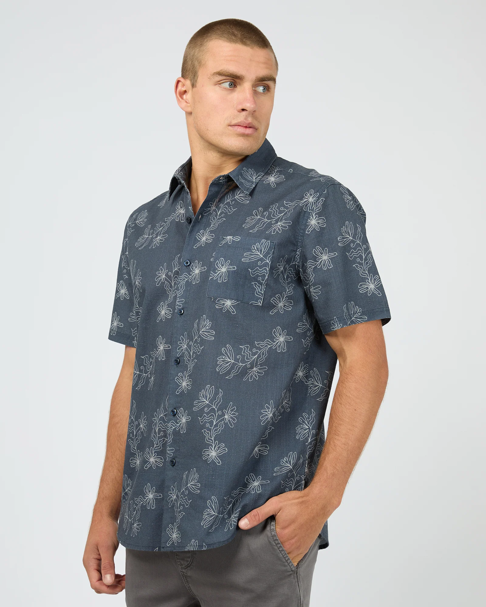 Blackgate S/S Shirt Navy - Image 4