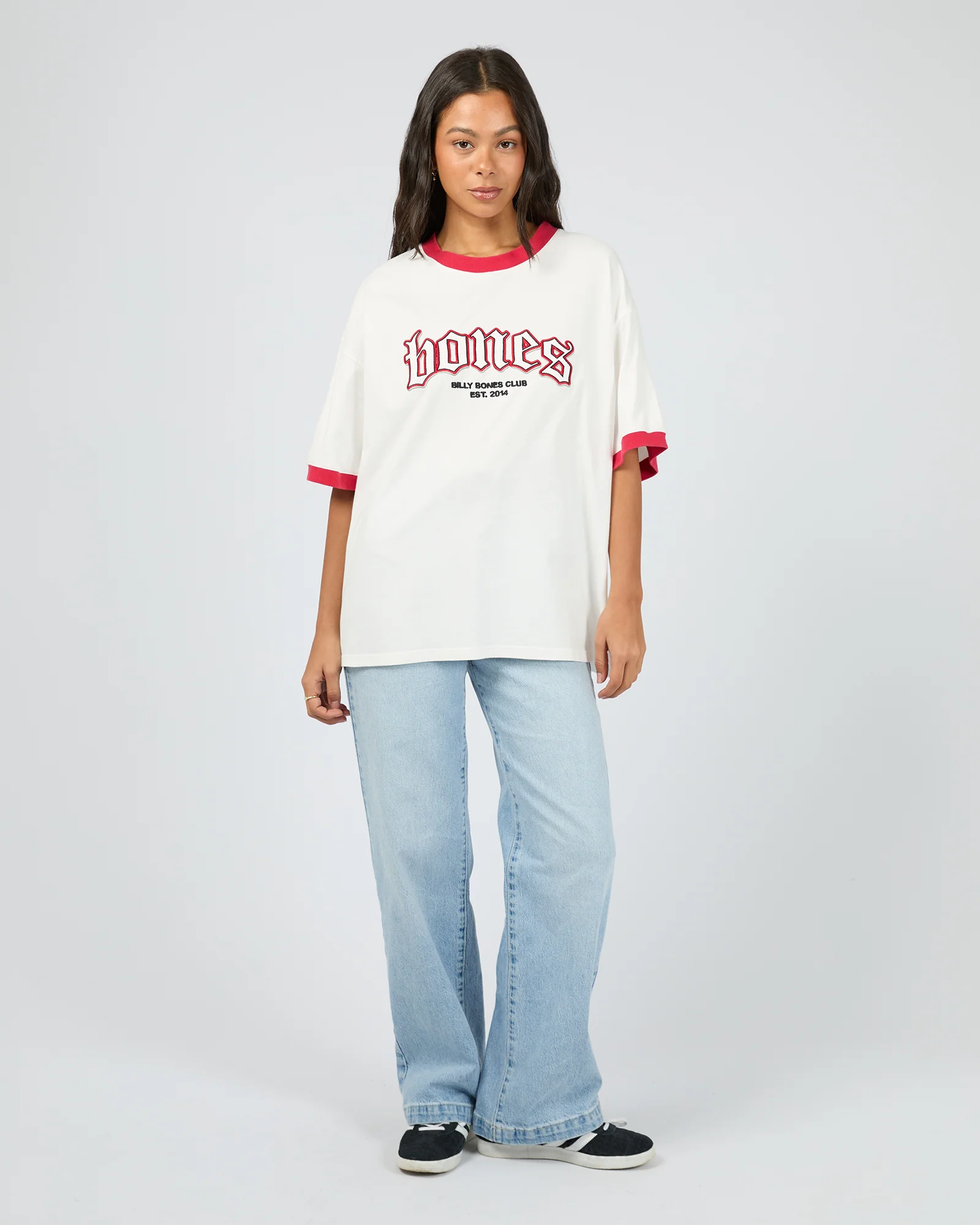 Bones Steeze Ringer Tee Red - Image 2