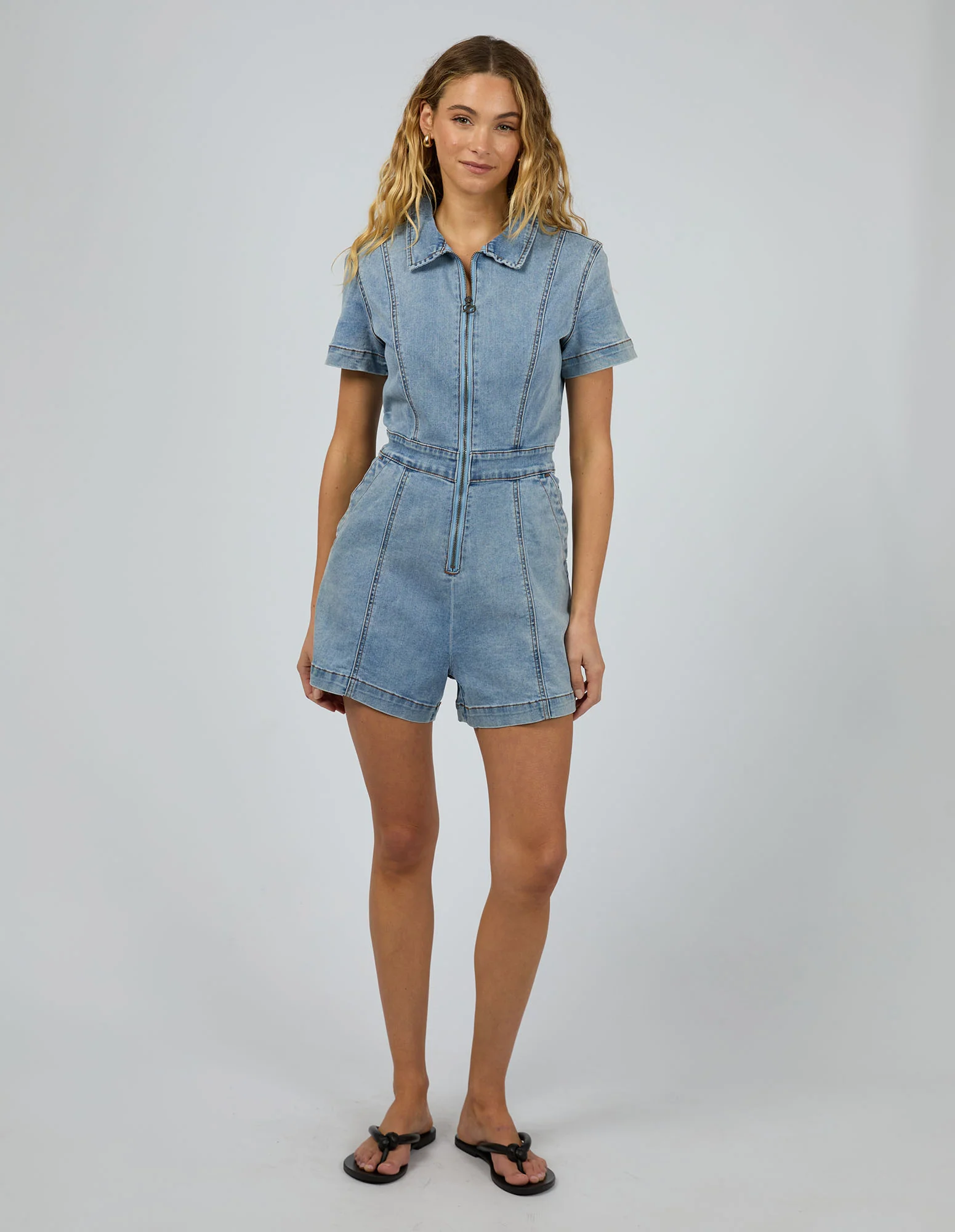 Boston Playsuit Light Blue - Image 2
