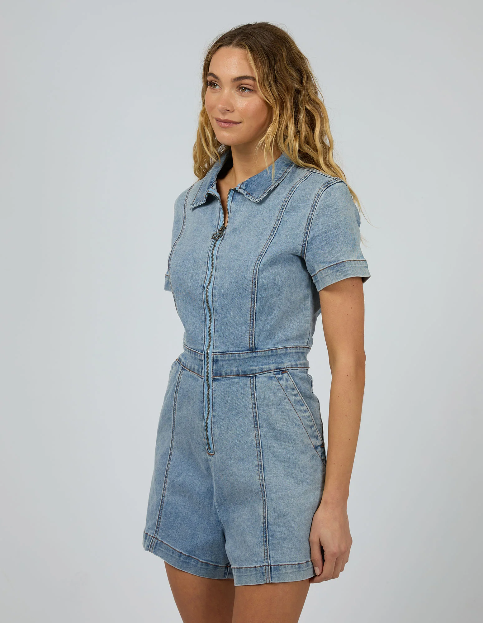 Boston Playsuit Light Blue - Image 4