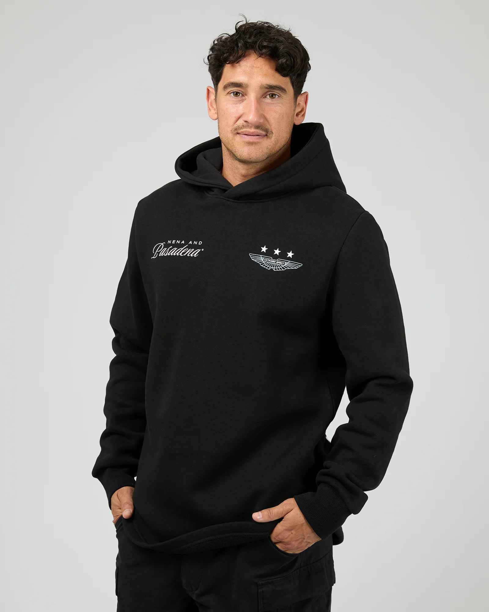 Break Dual Curved Hoodie Black - Image 4