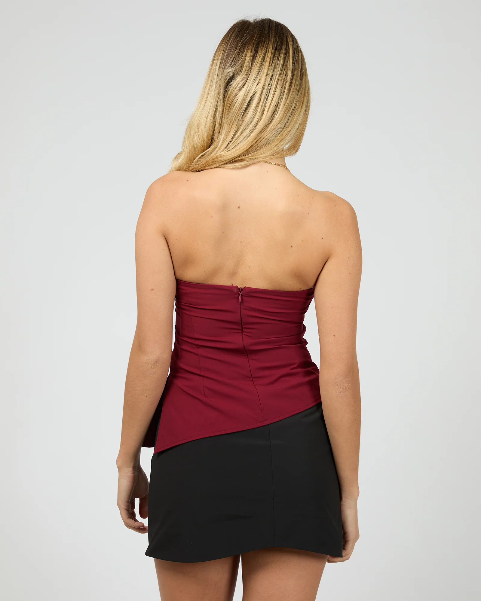 Bree Strapless Top Cherry - Image 3