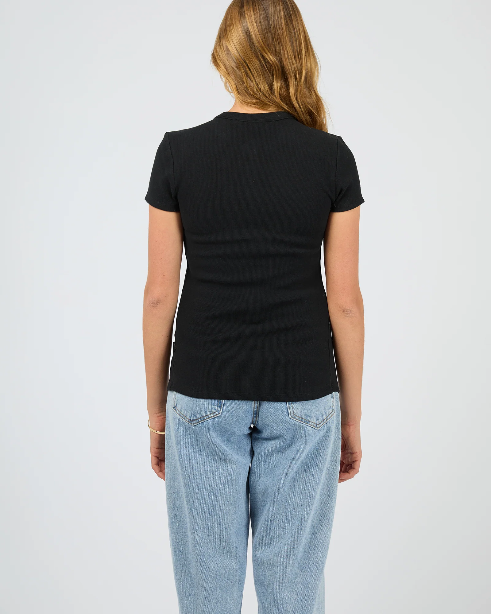 Button Up Short Sleeve Tee Black - Image 3