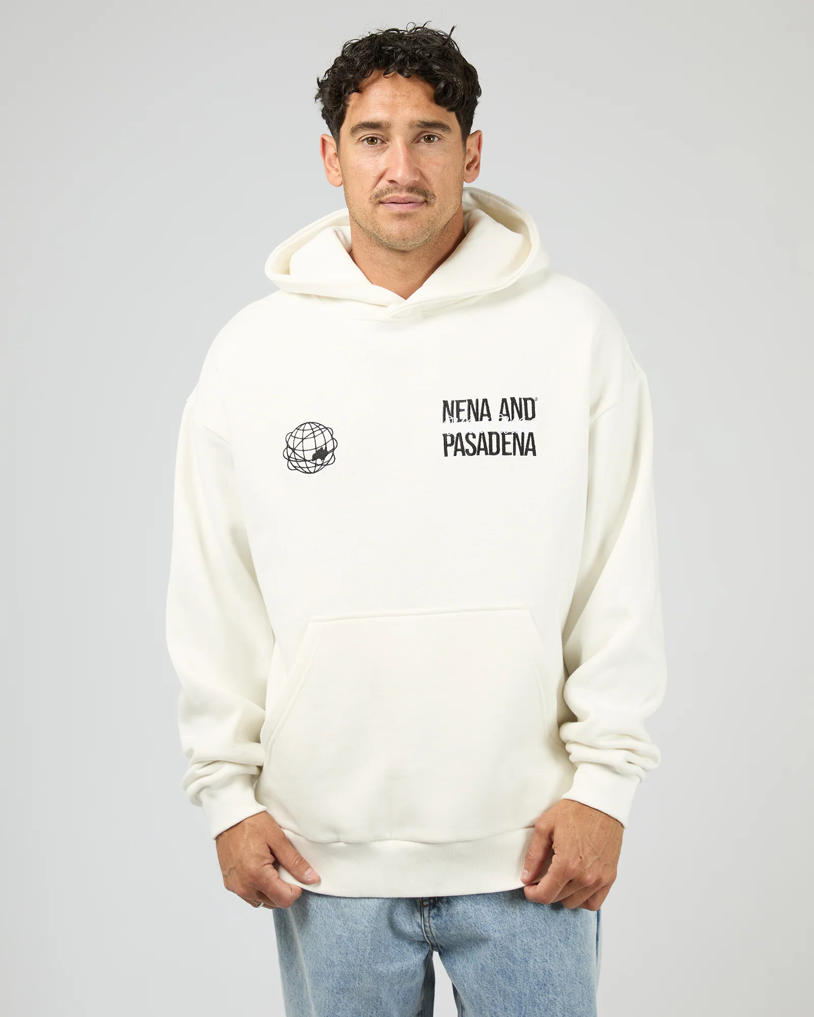 Caution Relaxed Hoodie White