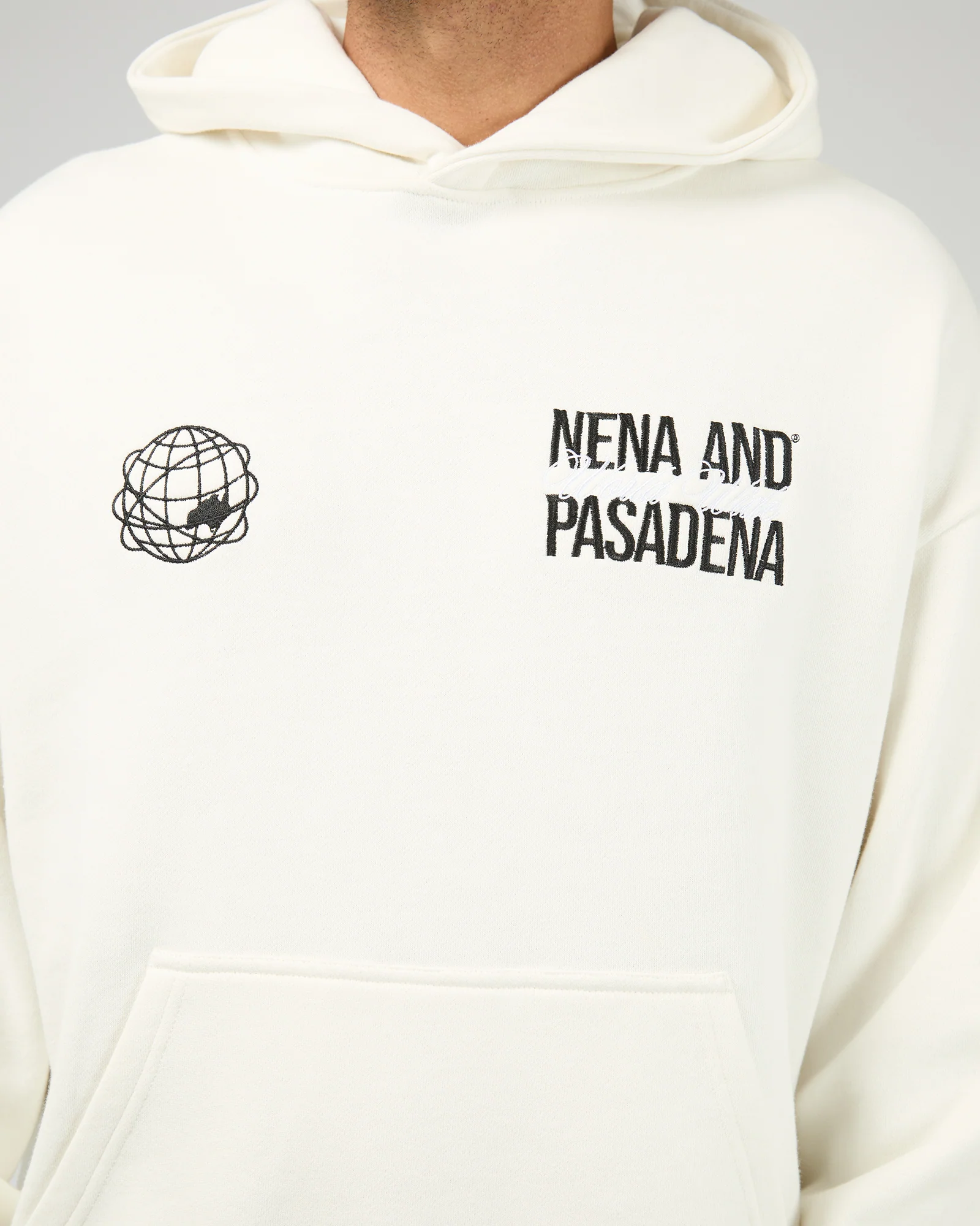 Caution Relaxed Hoodie White - Image 5
