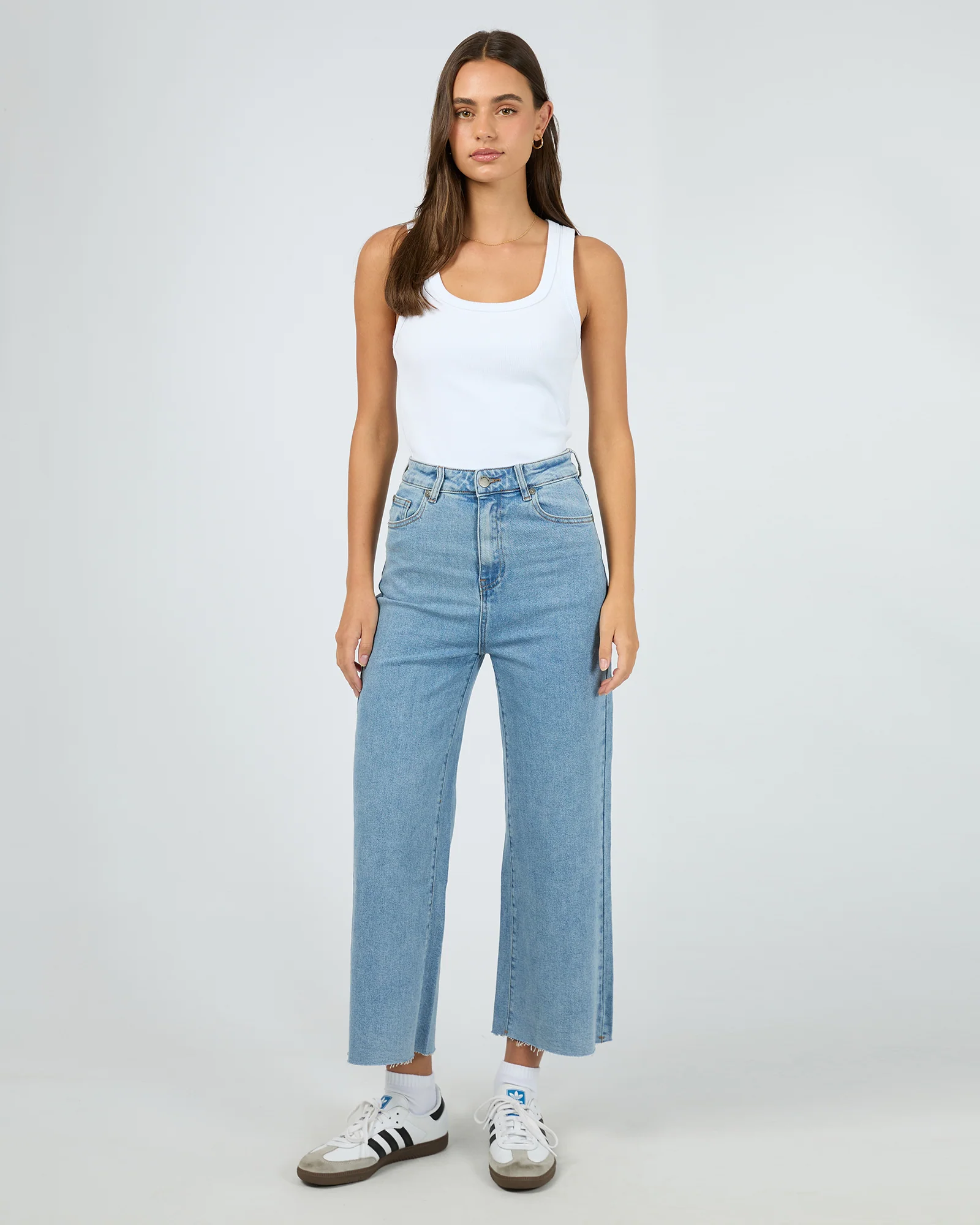 Charlie High Rise Wide Leg Jean Heritage Denim - Image 2