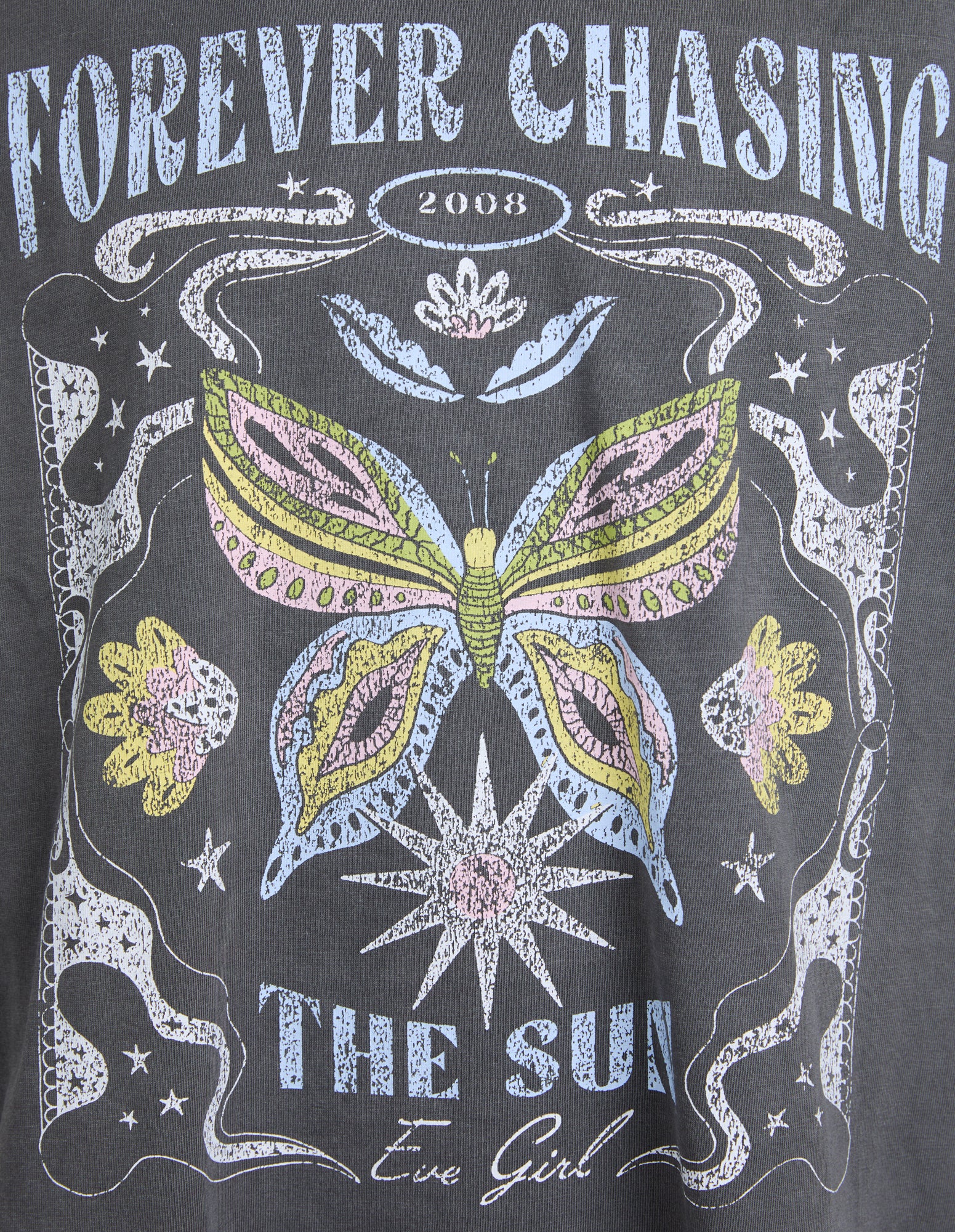 Kids Chasing The Sun Tee Charcoal - Image 3