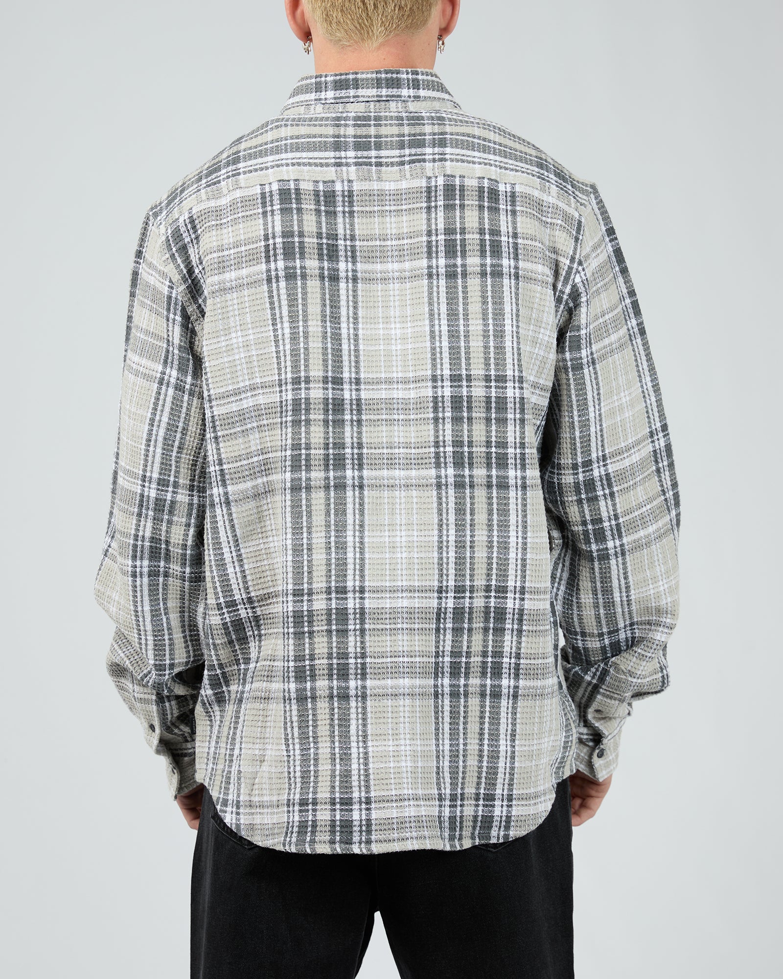 Check Waffle Shirt Multicoloured - Image 3