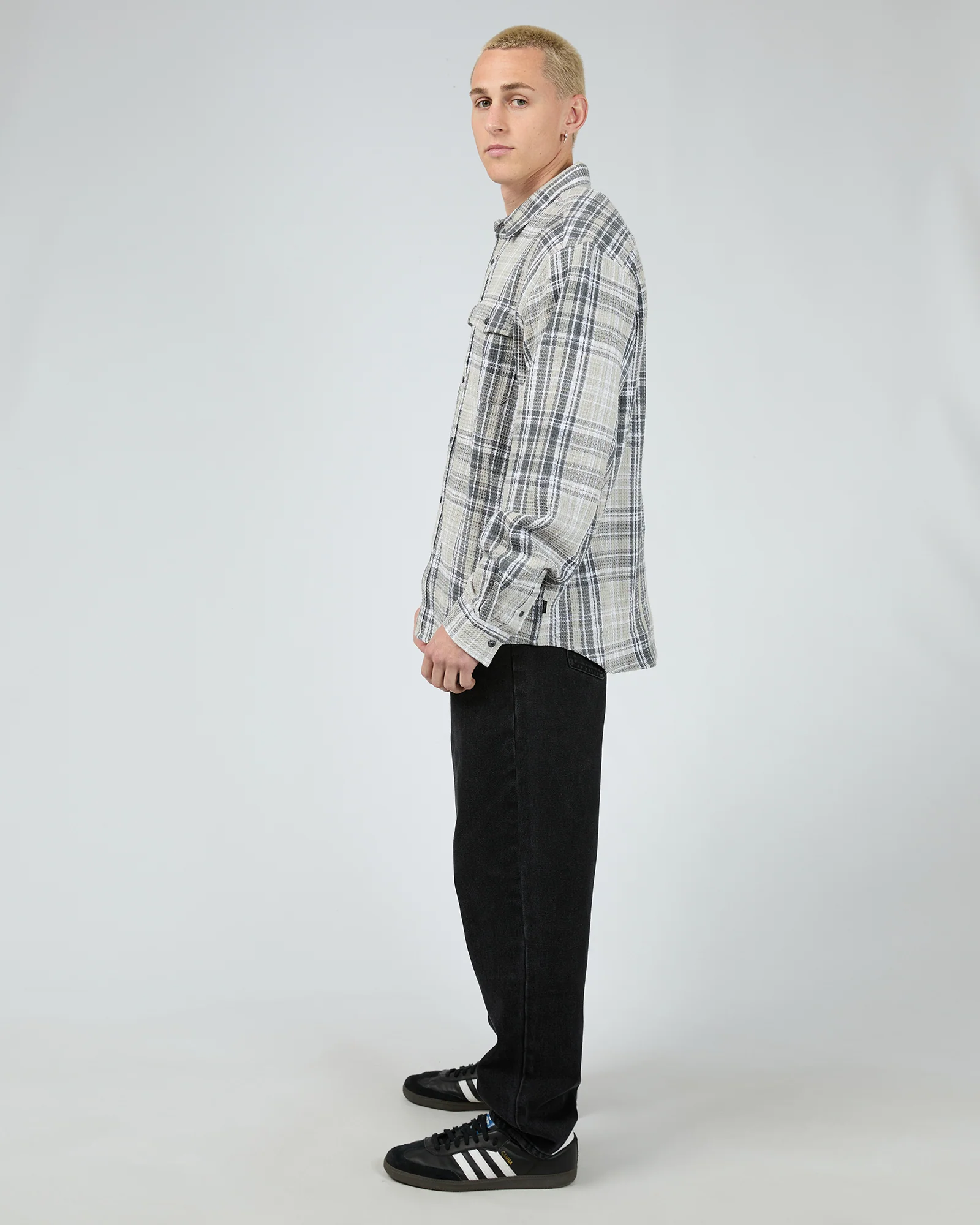 Check Waffle Shirt Multicoloured - Image 6