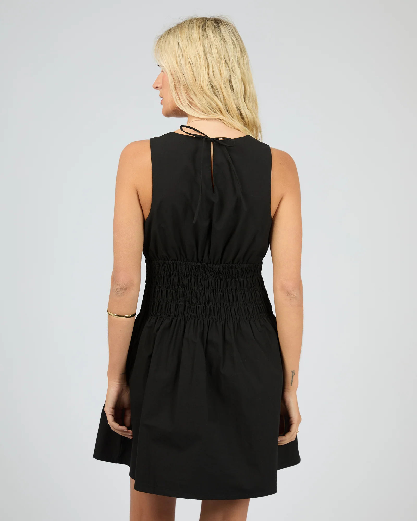 Cleo Mini Dress Black - Image 3