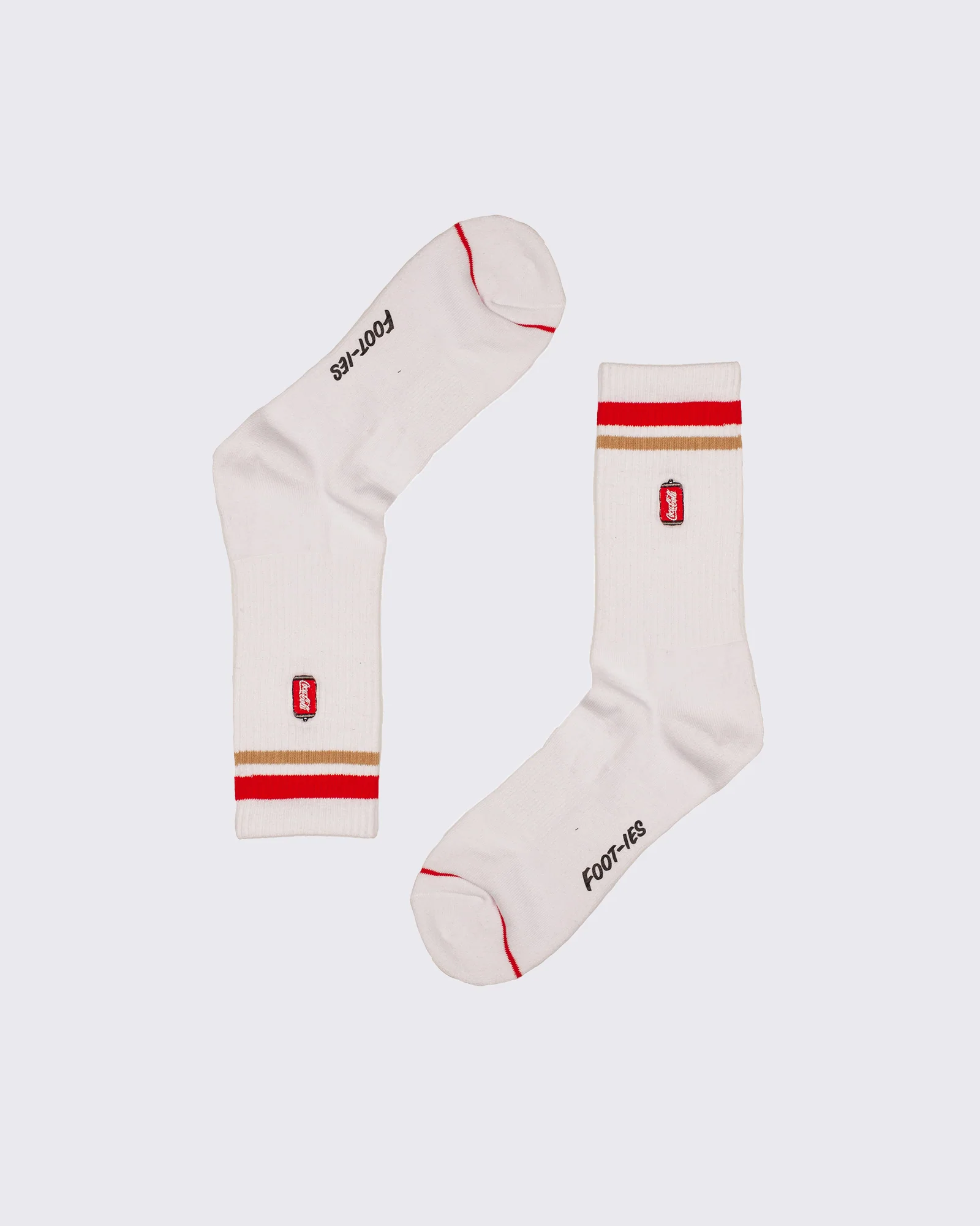 Coke Can Sneaker 2 Pk Sock White Black - Image 4