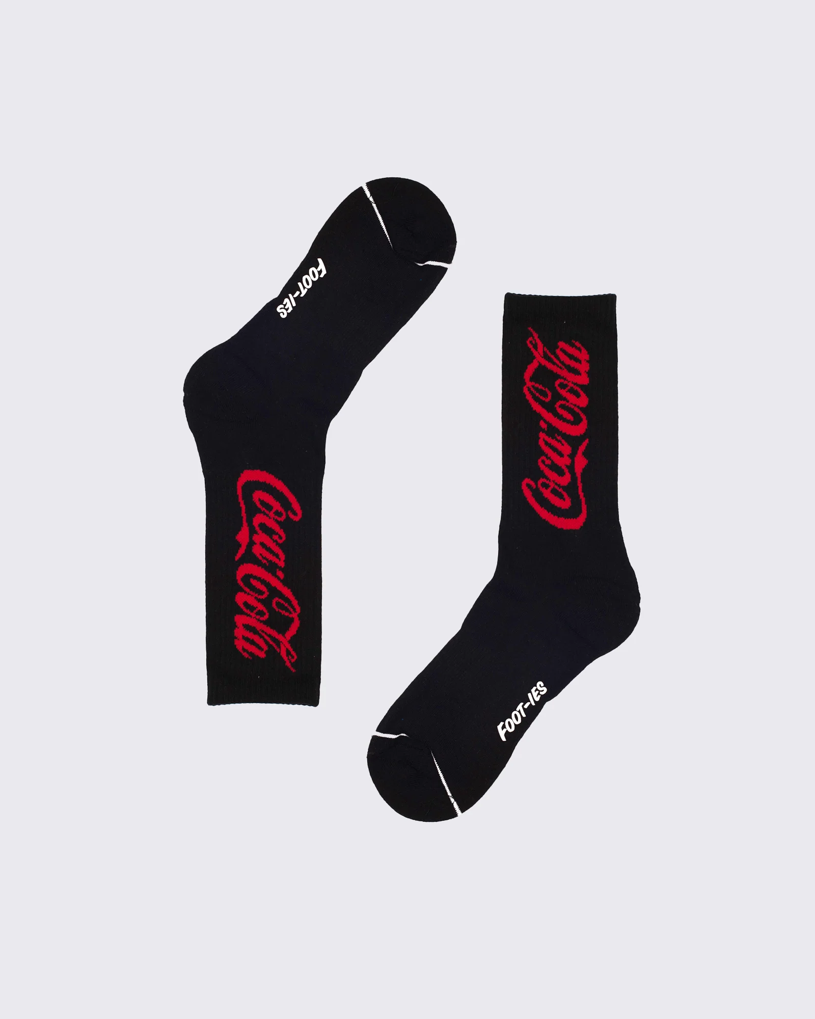 Coke Can Sneaker 2 Pk Sock White Black - Image 5