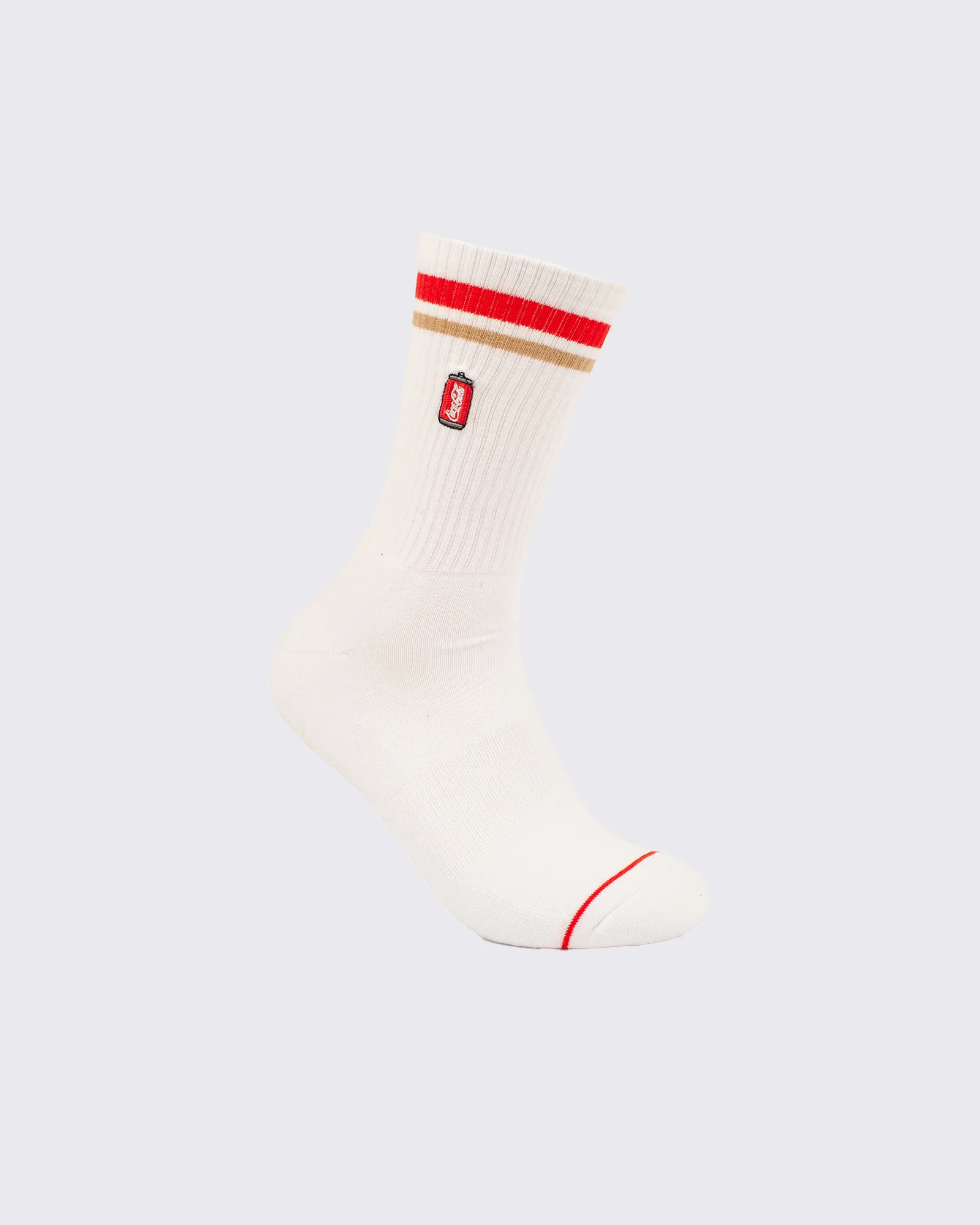 Coke Can Sneaker 2 Pk Sock White Black - Image 6