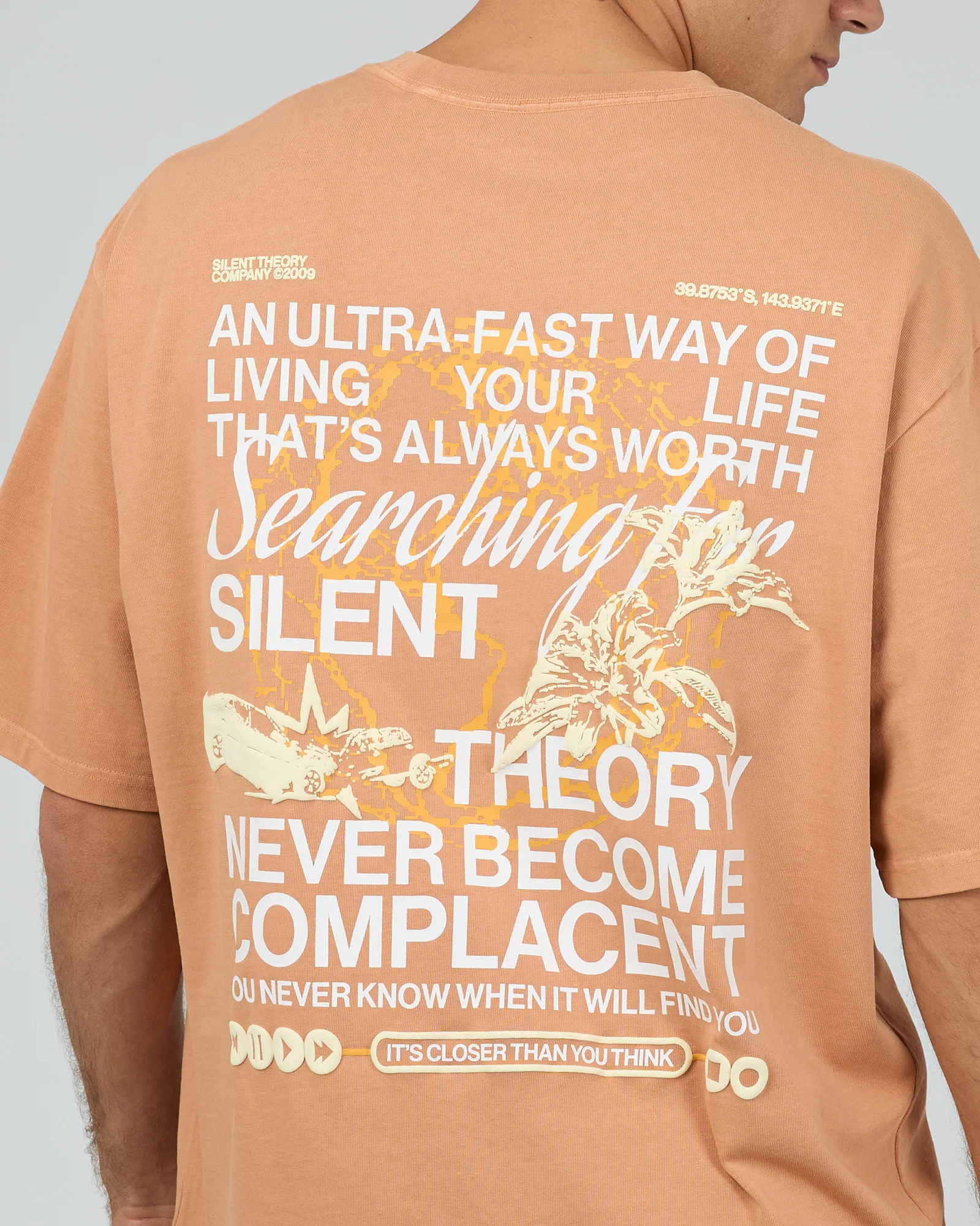 Complacent Box Tee Orange - Image 2
