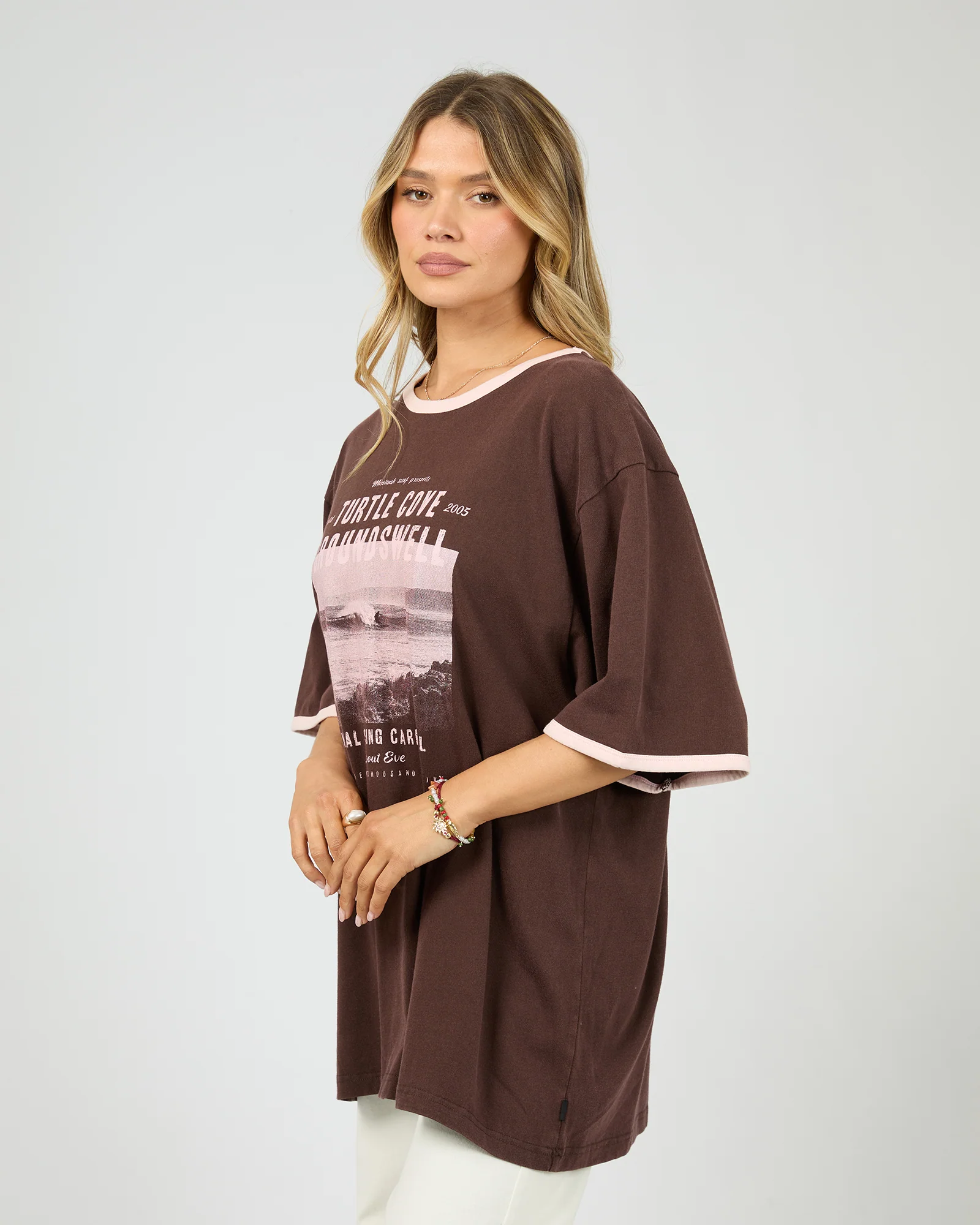Cove Oversized Tee Brown - Image 4