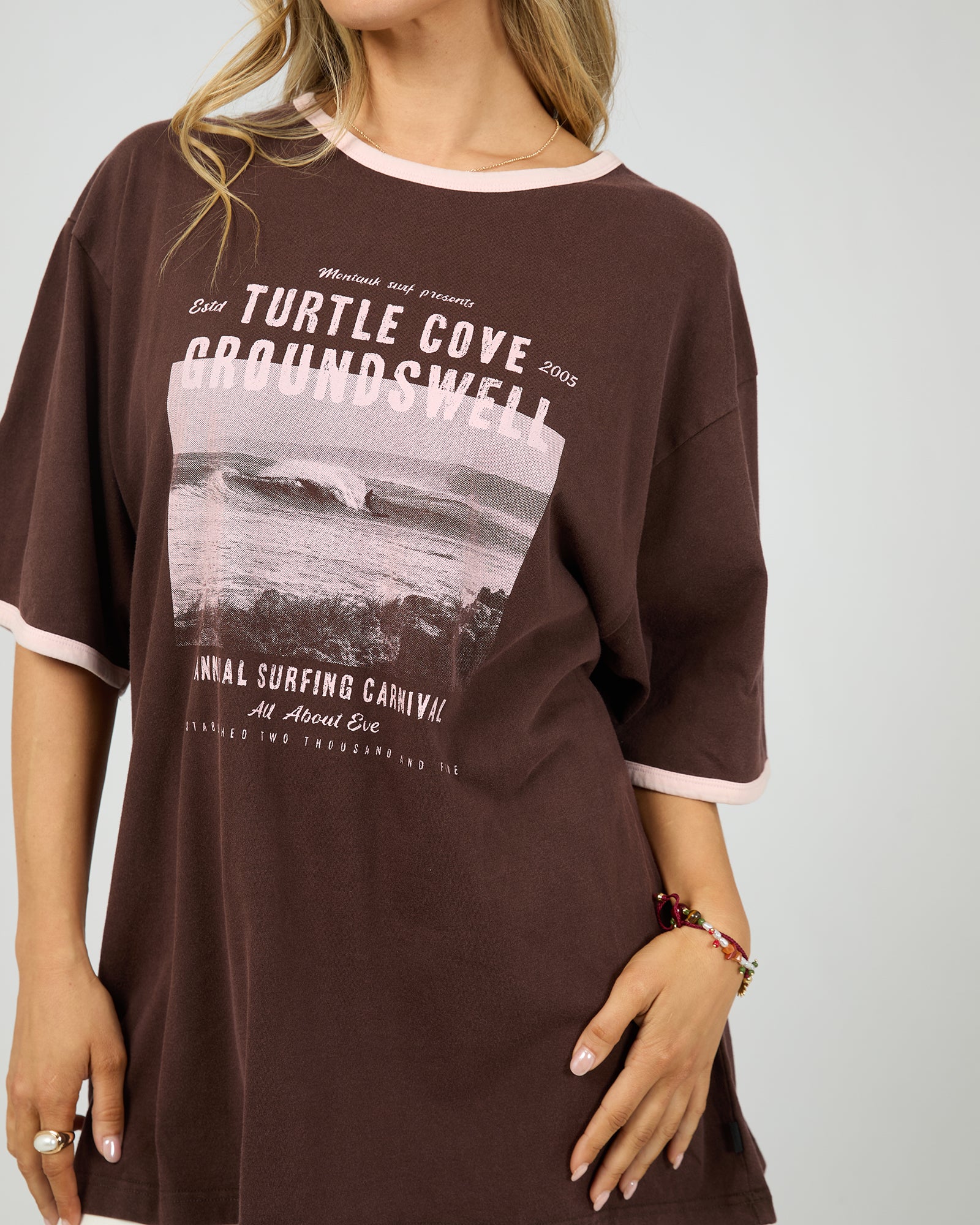 Cove Oversized Tee Brown - Image 5
