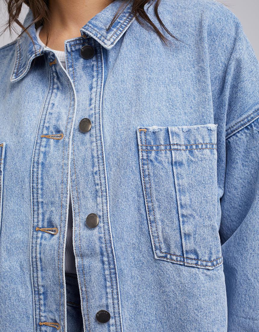 Dale Denim Shacket Light Blue - Image 5