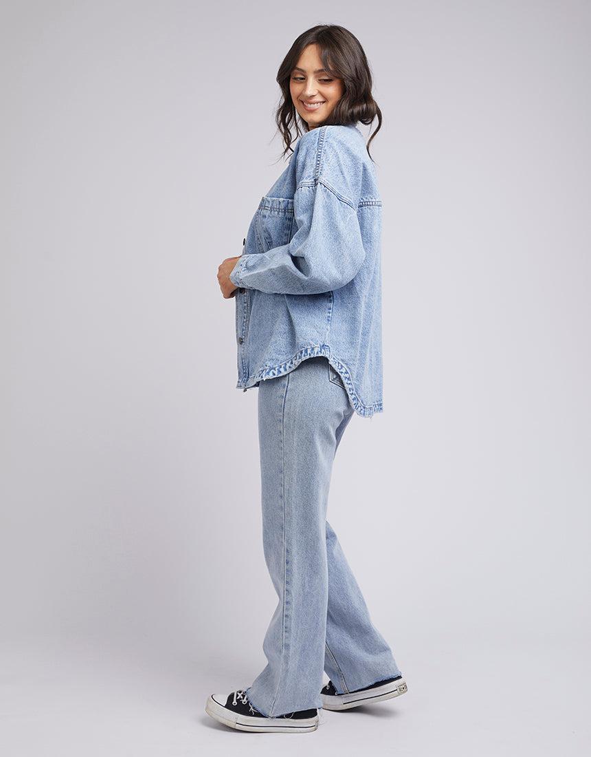 Dale Denim Shacket Light Blue - Image 6
