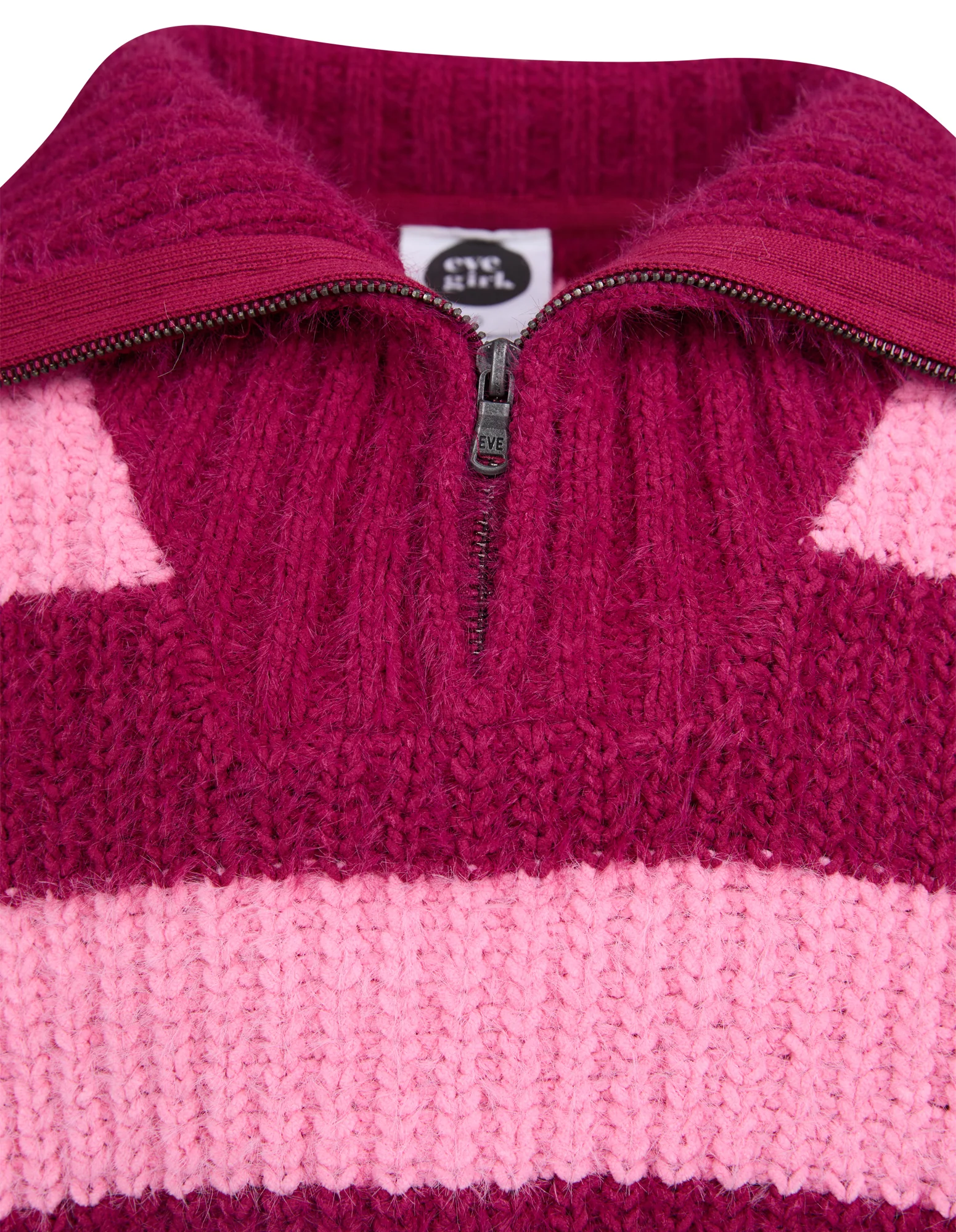 Teen Daria 1/4 Zip Knit Cranberry - Image 7