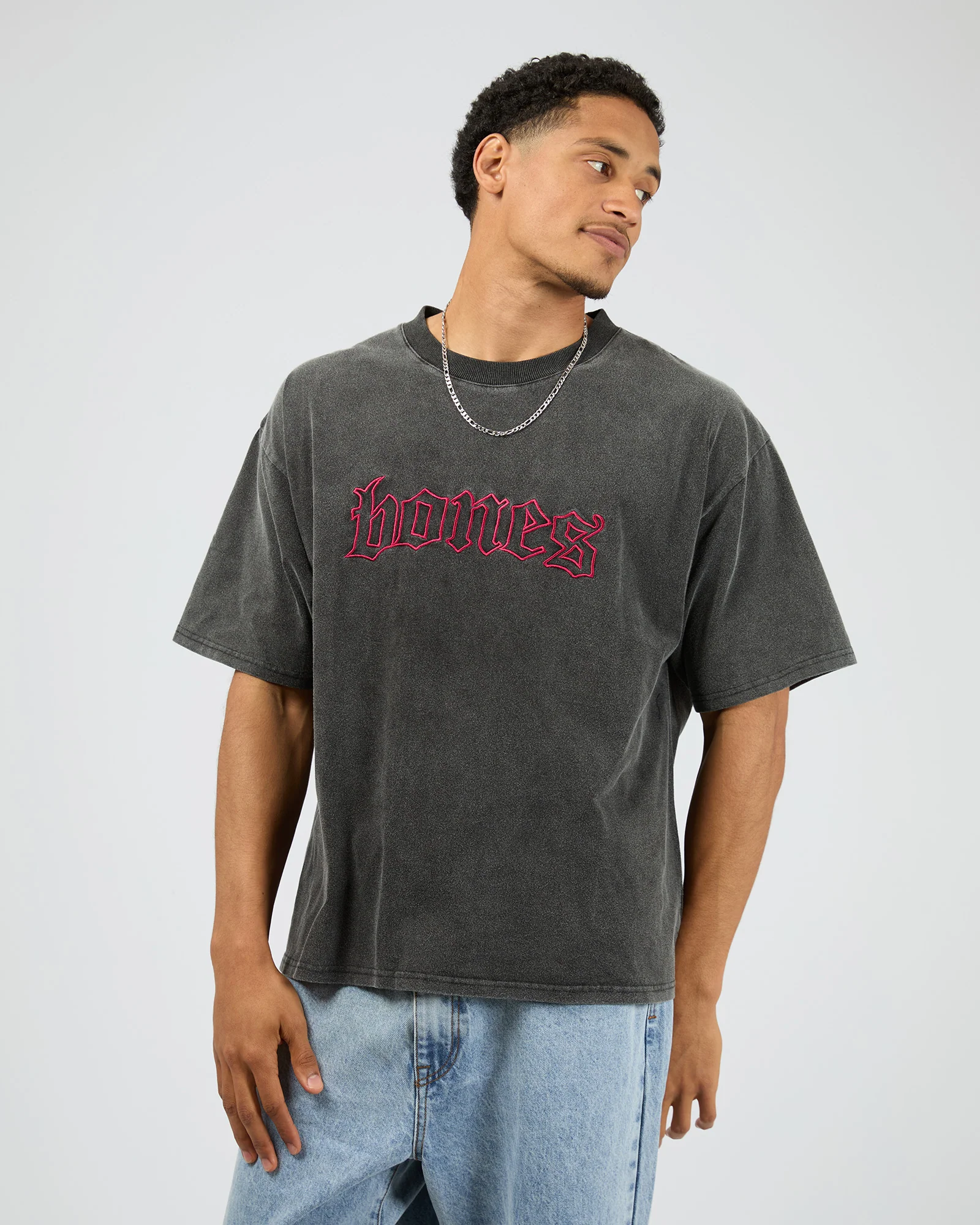 Dead End Lover Box Tee Washed Black