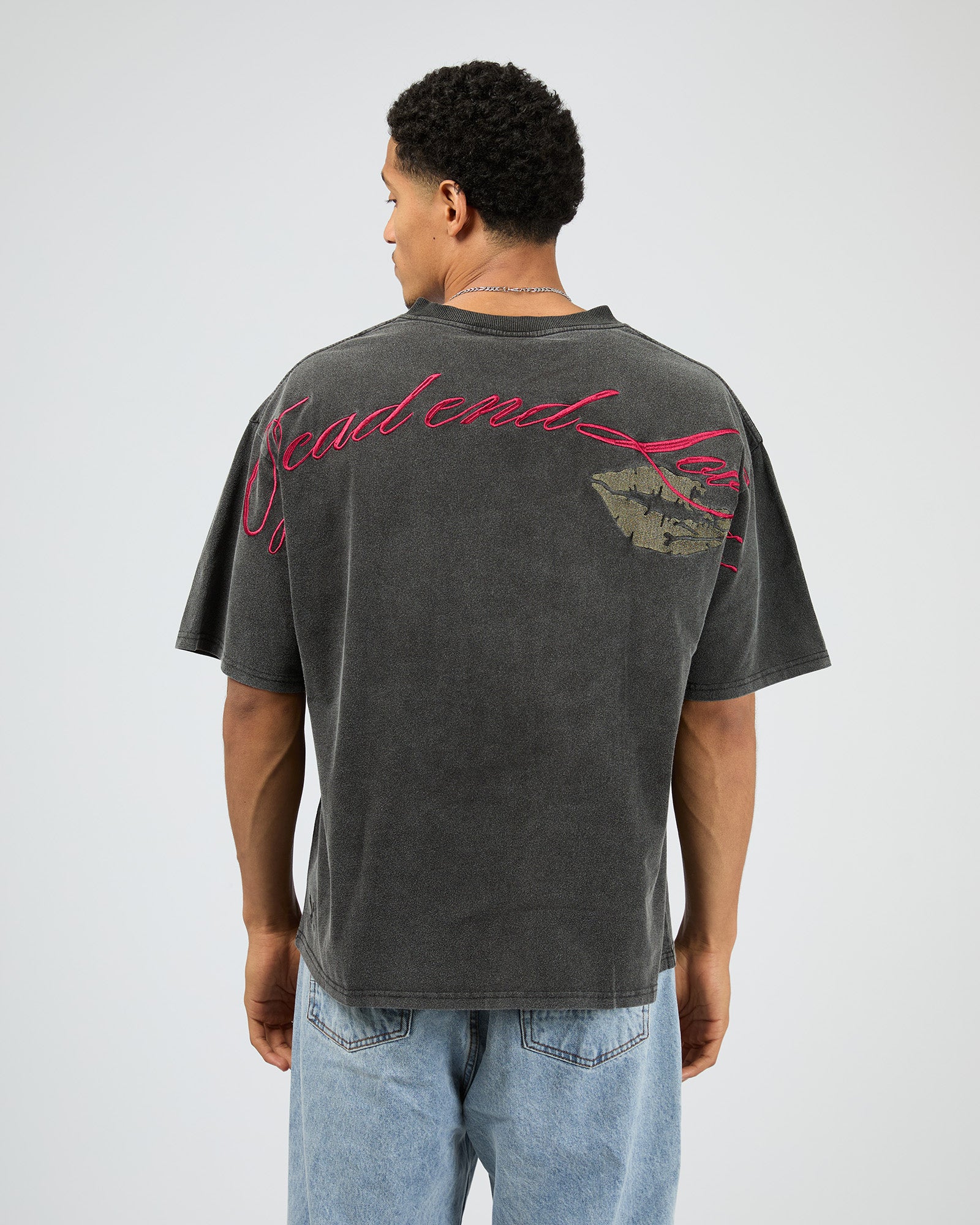 Dead End Lover Box Tee Washed Black - Image 2