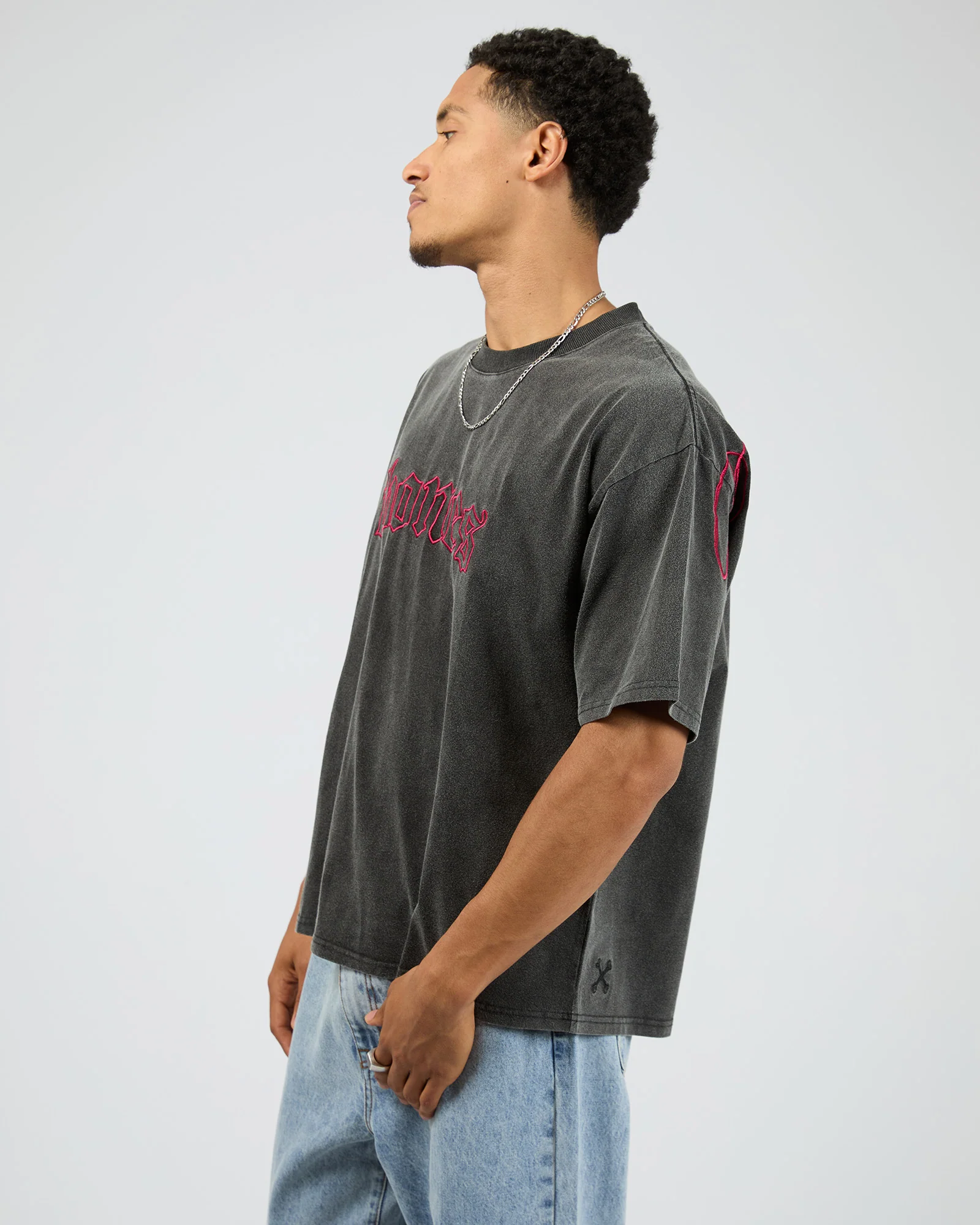 Dead End Lover Box Tee Washed Black - Image 4