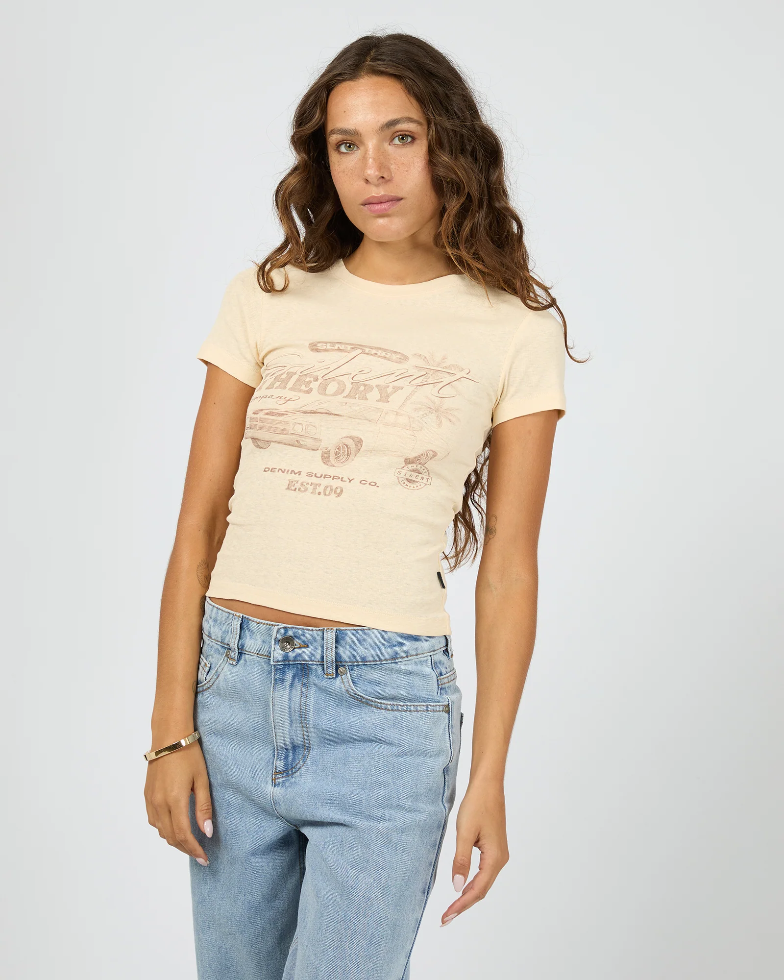 Denim Drive Tee Vanilla - Image 4