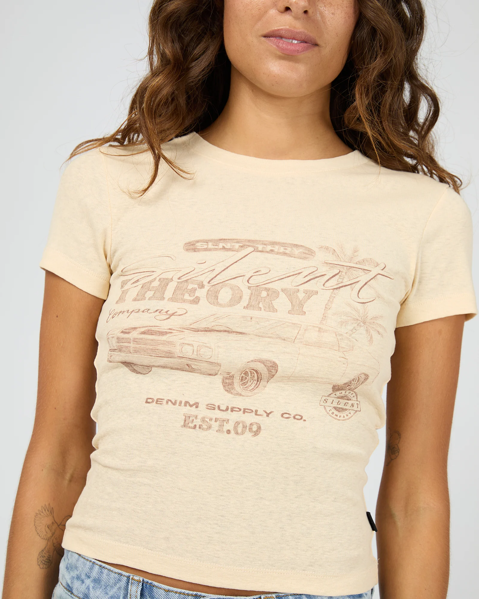 Denim Drive Tee Vanilla - Image 5