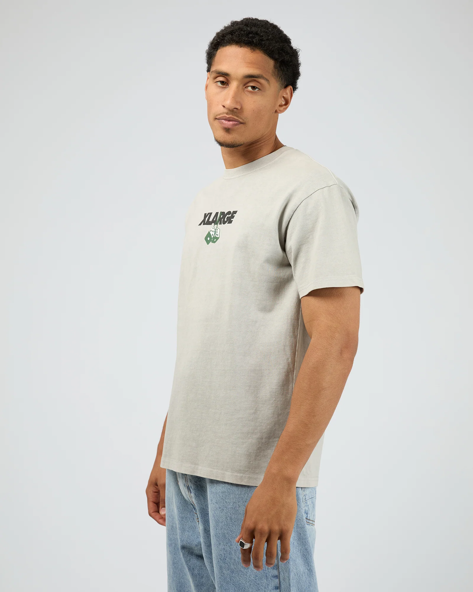 Dice Short Sleeve Tee Dove - Image 4