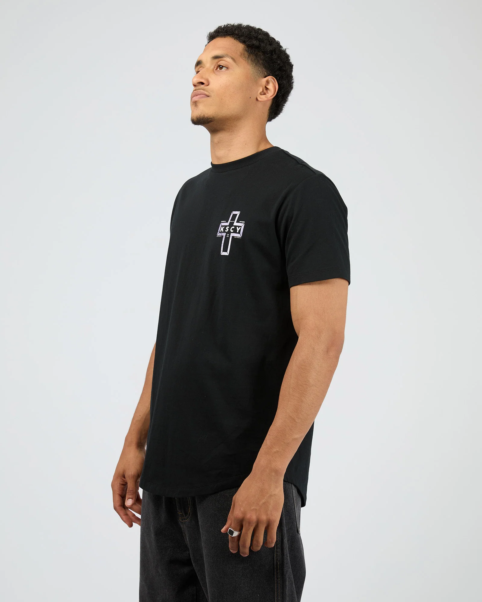 Dominus Dual Curved Tee Black - Image 4