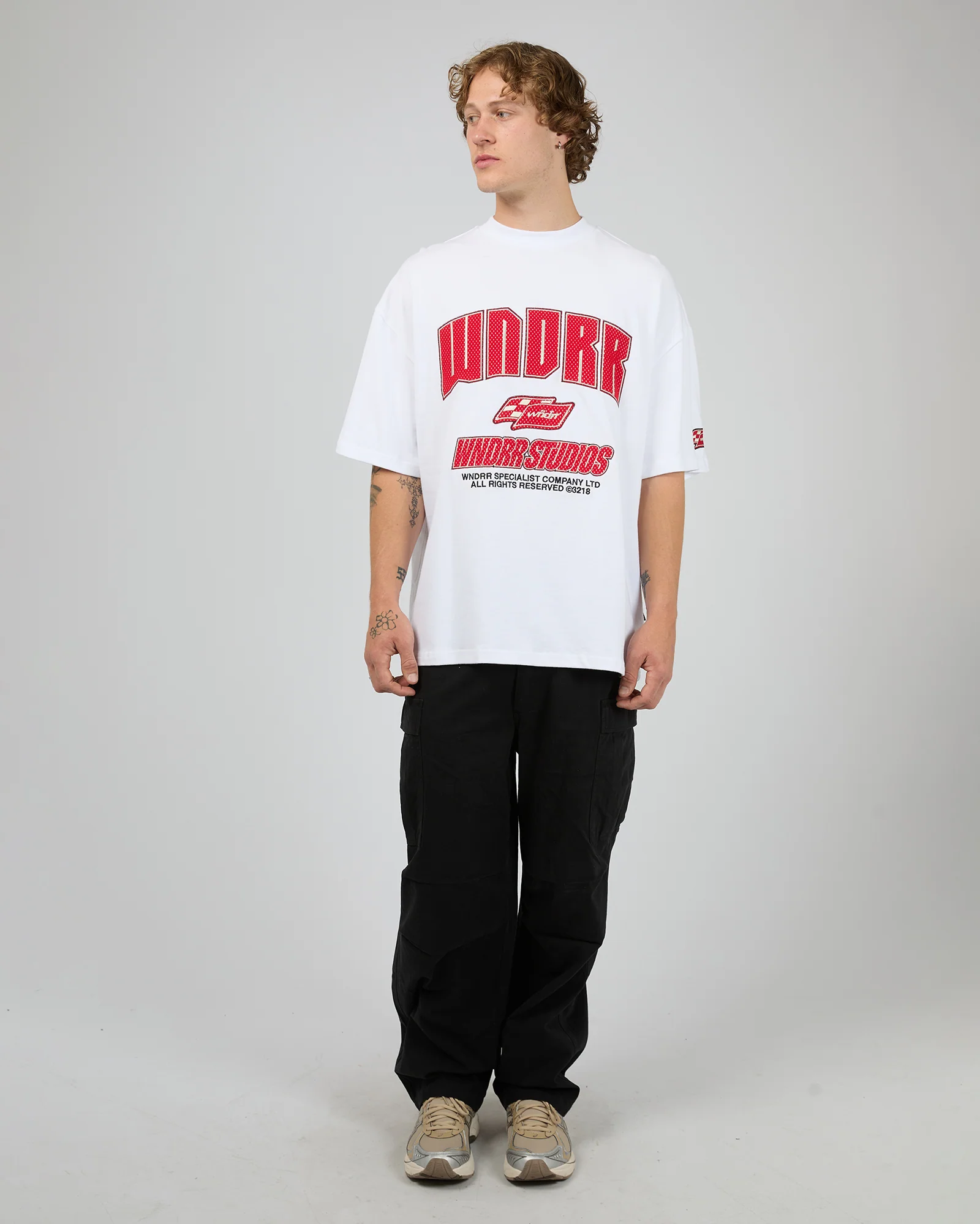 Drivetrain Heavy Weight Tee White - Image 3