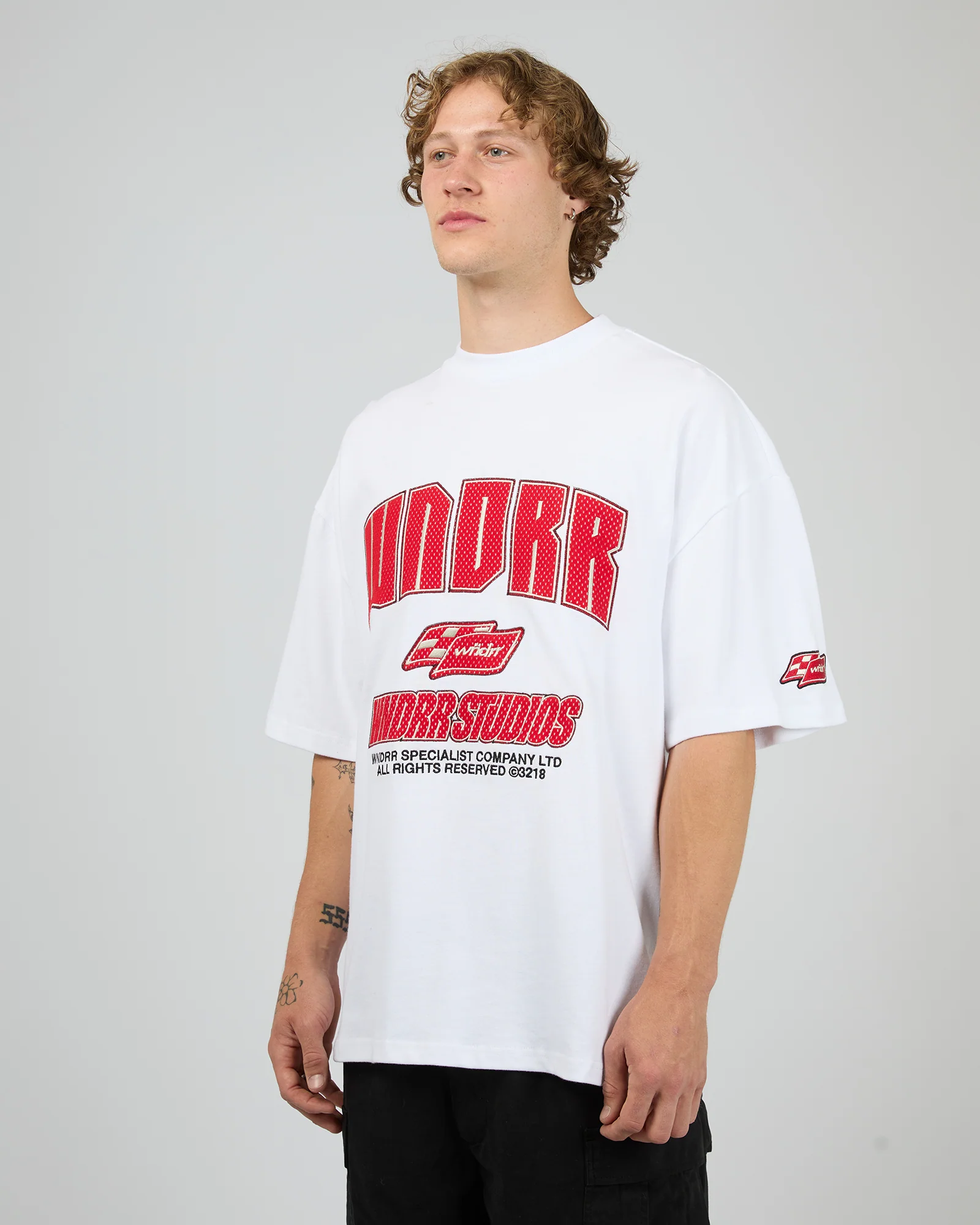 Drivetrain Heavy Weight Tee White - Image 4